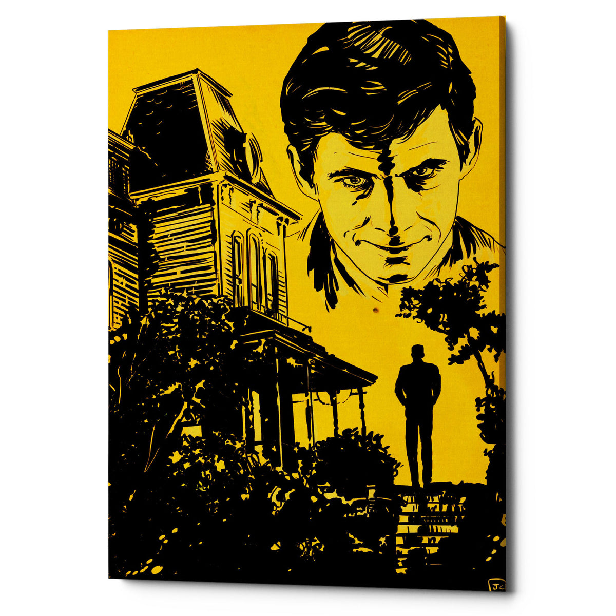 Epic Graffiti &quot;Psycho&quot; by Giuseppe Cristiano, Giclee Canvas Wall Art