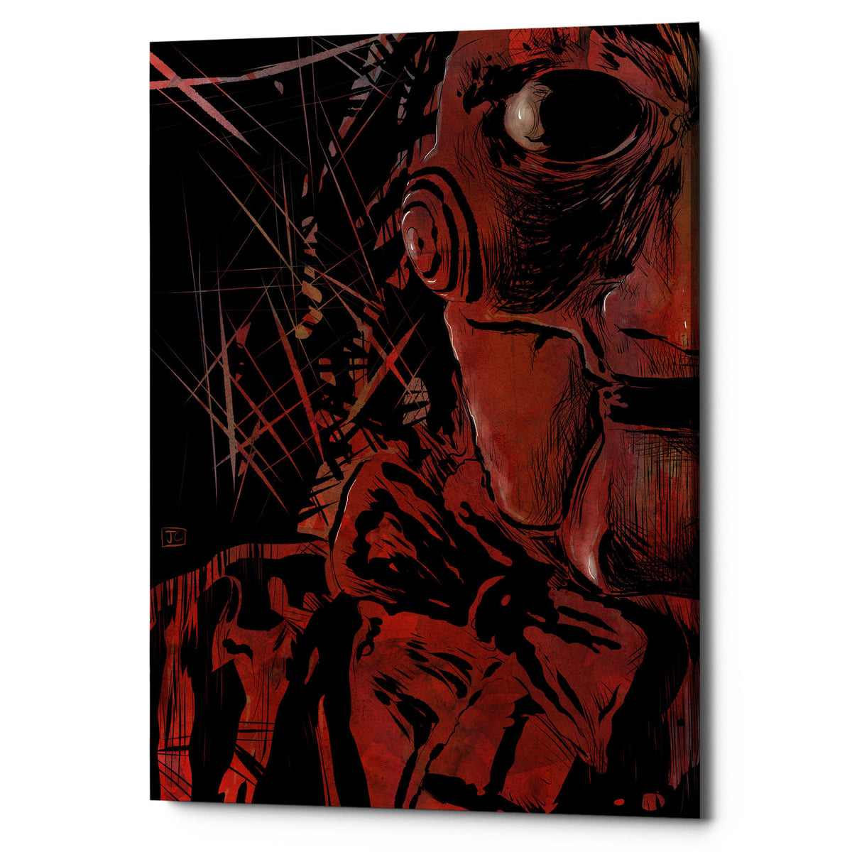 Epic Graffiti &quot;Saw&quot; by Giuseppe Cristiano, Giclee Canvas Wall Art