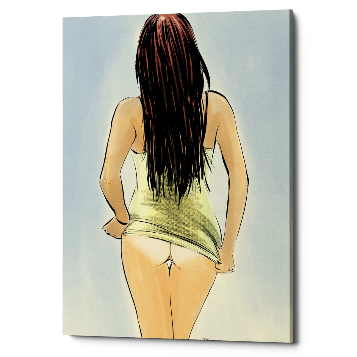 Epic Graffiti &quot;Woman 3&quot; by Giuseppe Cristiano, Giclee Canvas Wall Art