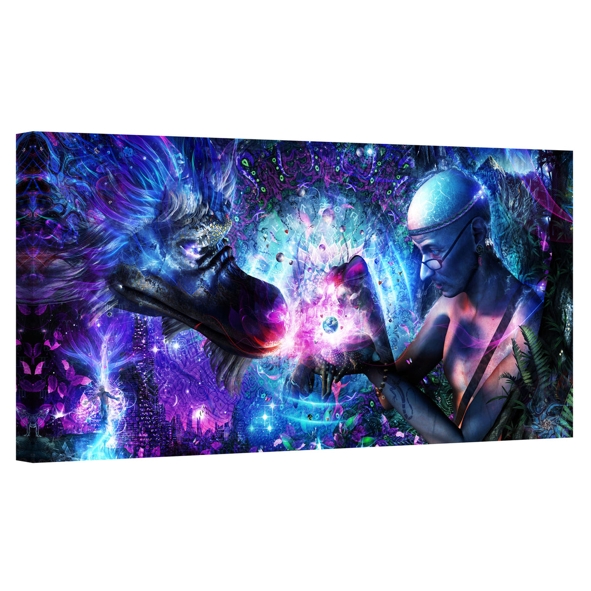 Epic Graffiti &quot;A Spirit&#39;s Silent Cry&quot; by Cameron Gray, Giclee Canvas Wall Art