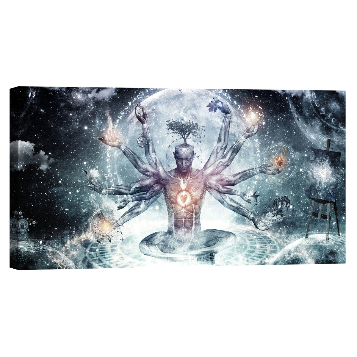 Epic Graffiti &quot;The Neverending Dreamer&quot; by Cameron Gray, Giclee Canvas Wall Art