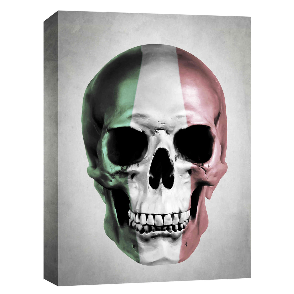 Cortesi Home &#39;Italian Skull Grey&#39; by Nicklas Gustafsson, Canvas Wall Art