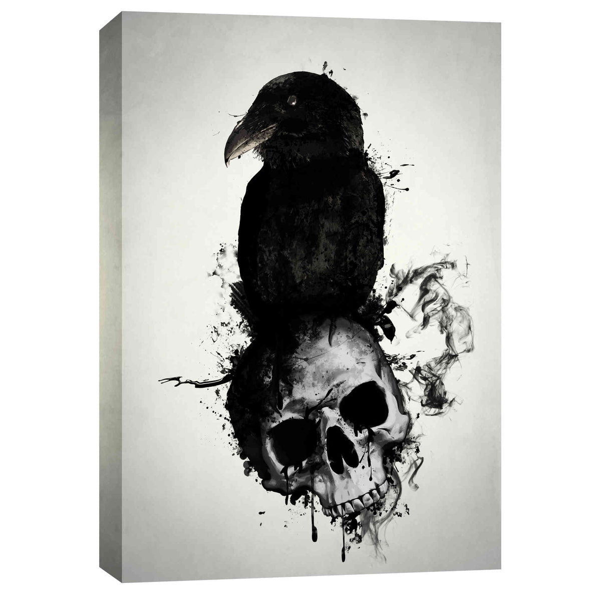 Cortesi Home &#39;Raven and Skull&#39; by Nicklas Gustafsson, Canvas Wall Art