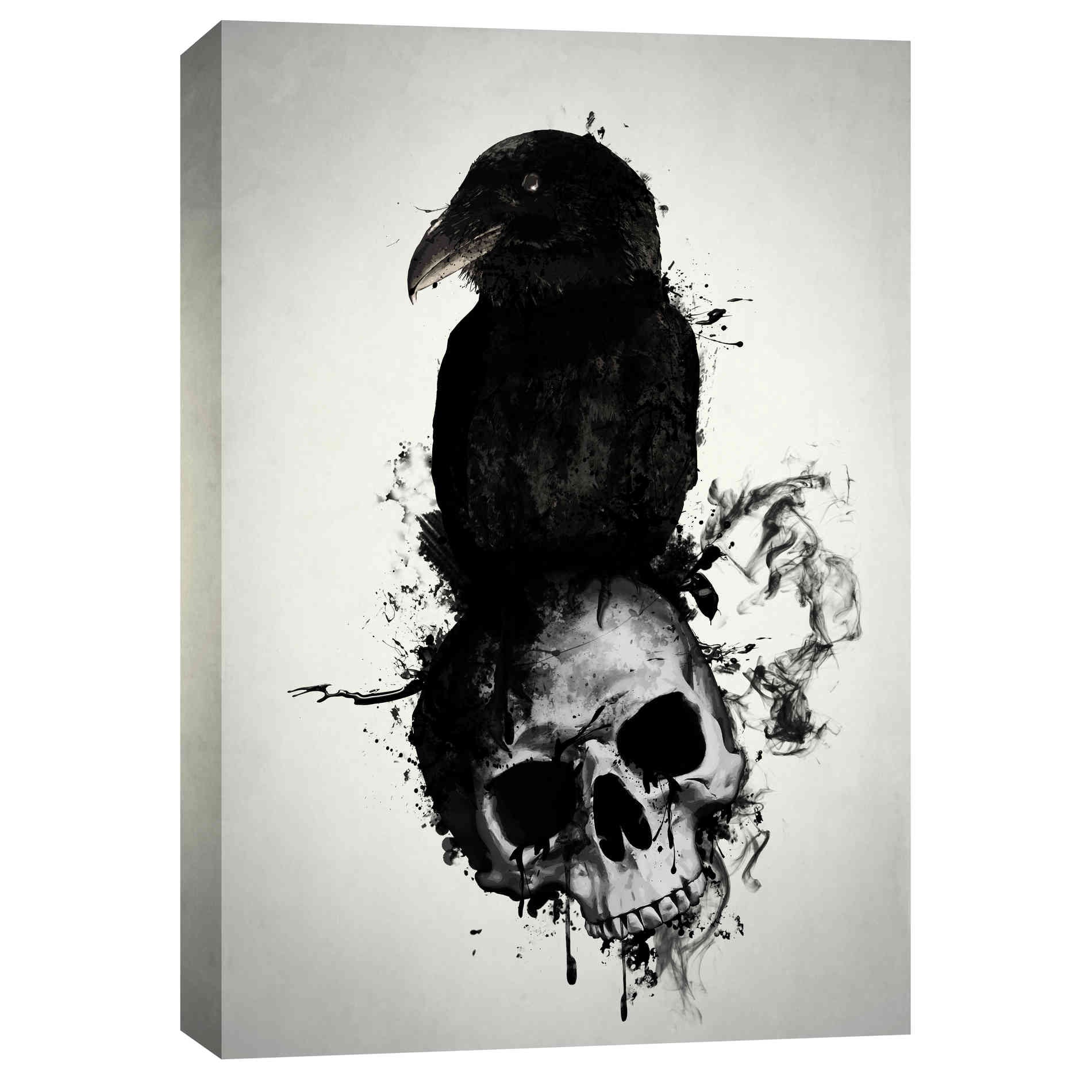 Cortesi Home 'Raven and Skull' by Nicklas Gustafsson, Canvas Wall Art