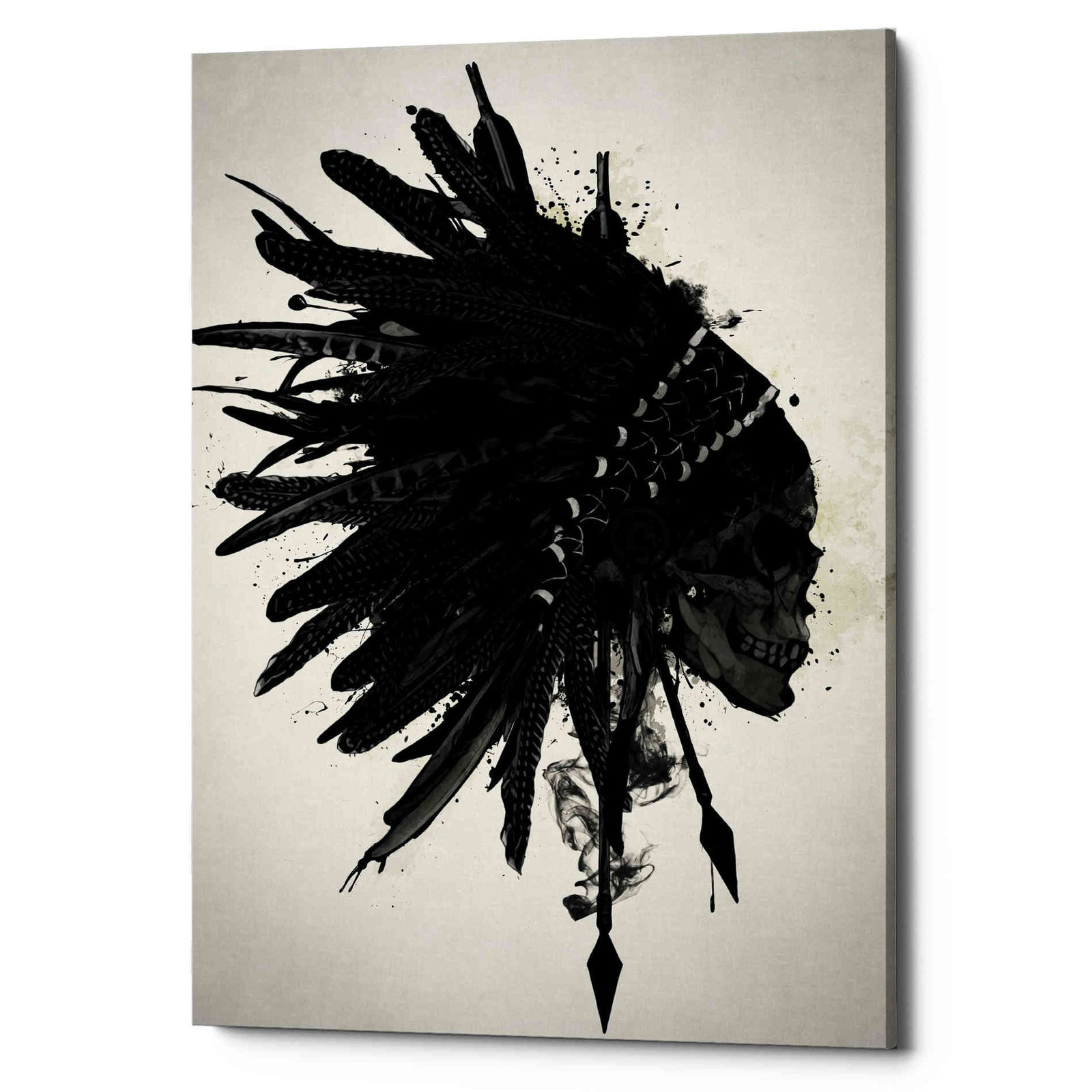 Cortesi Home 'Warbonnet Skull' by Nicklas Gustafsson, Canvas Wall Art