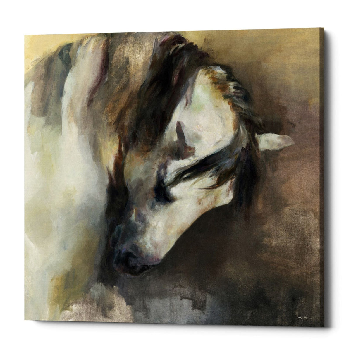 Epic Graffiti &quot;Classical Horse&quot; by Marilyn Hageman, Giclee Canvas Wall Art