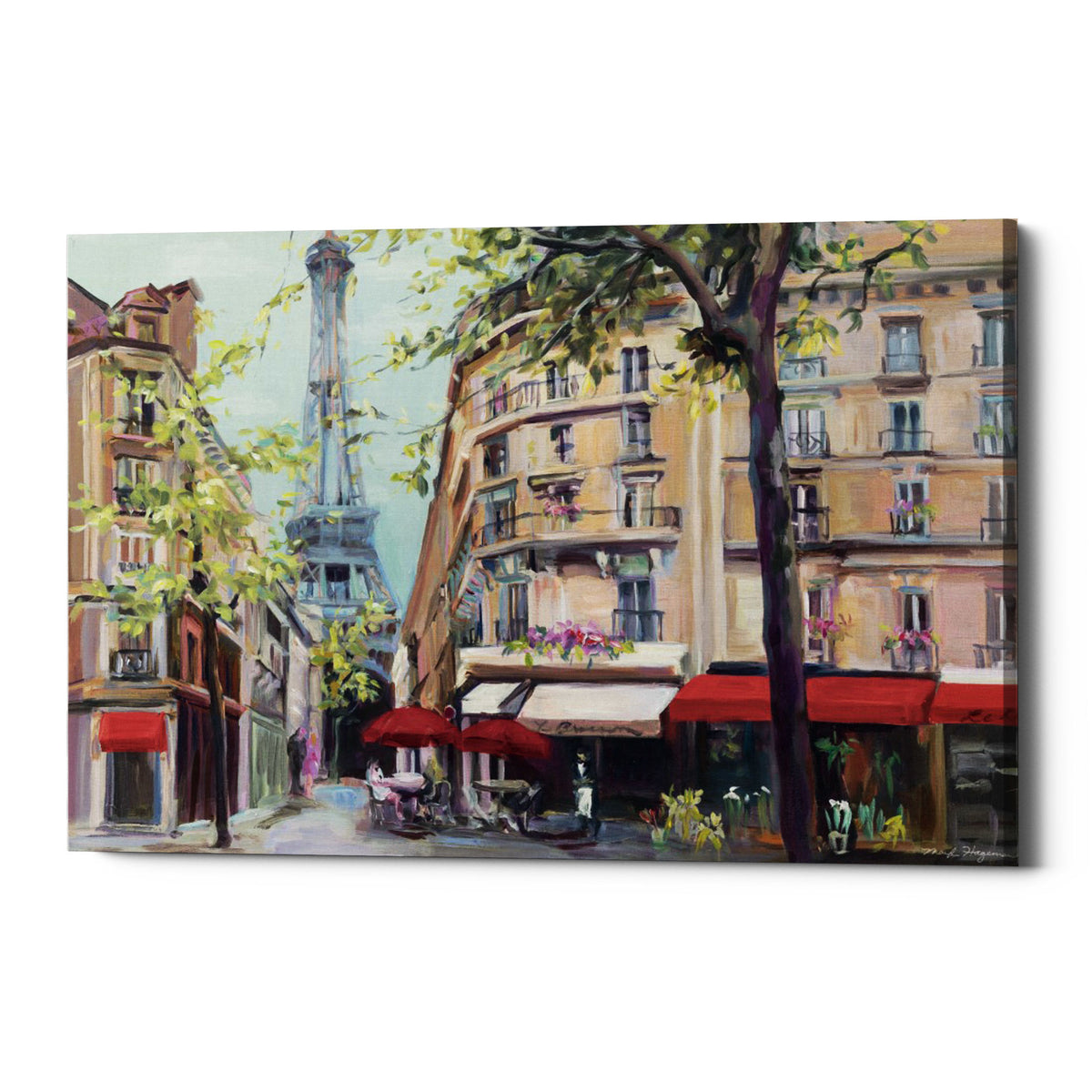 Epic Graffiti &quot;Springtime in Paris&quot; by Marilyn Hageman, Giclee Canvas Wall Art