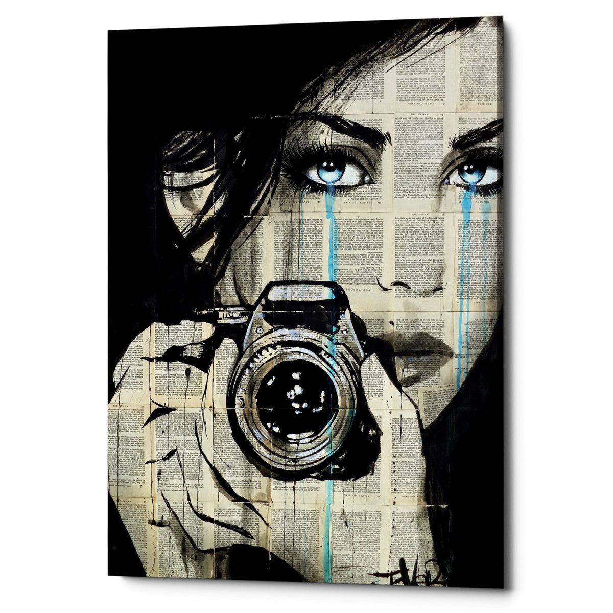 Epic Graffiti &quot;Caught&quot; by Loui Jover, Giclee Canvas Wall Art