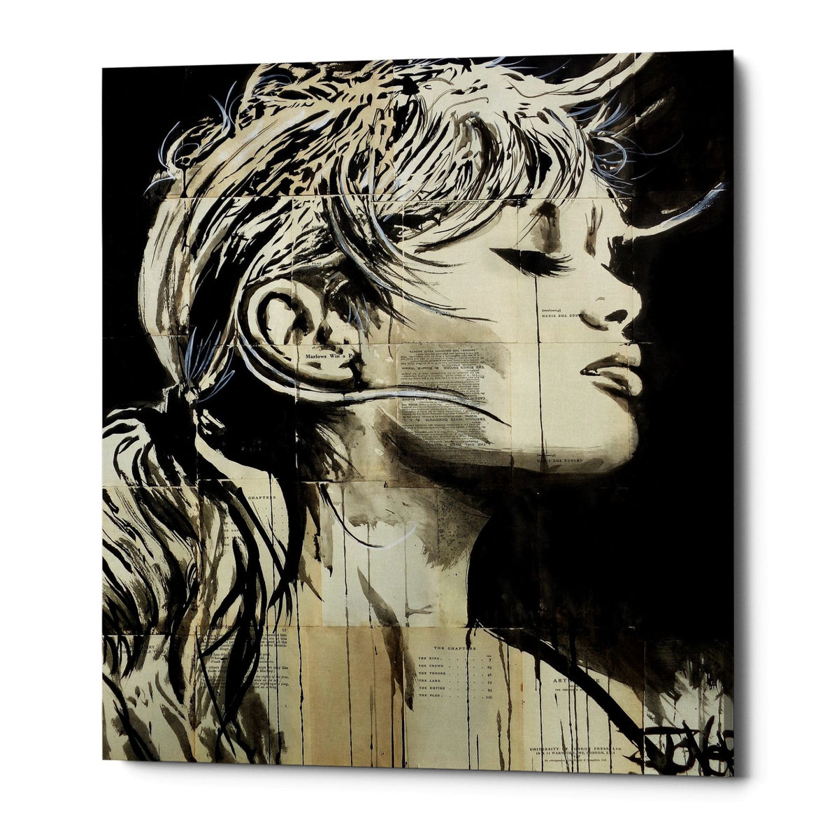 Epic Graffiti &quot;Enchanted&quot; by Loui Jover, Giclee Canvas Wall Art