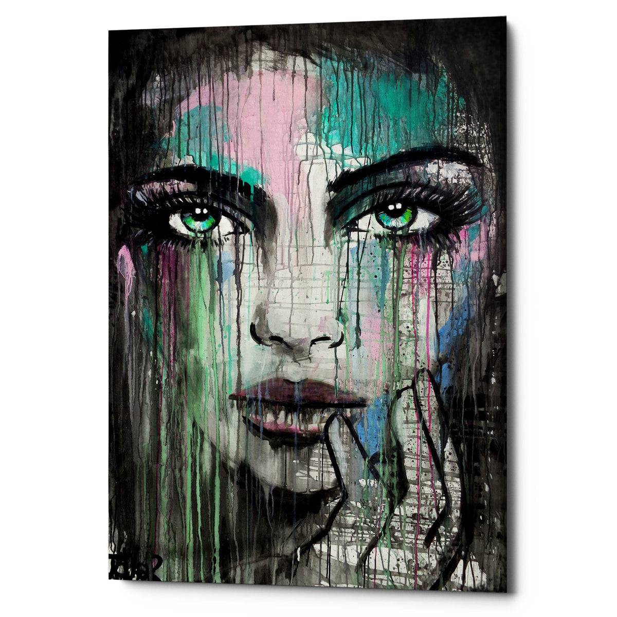 Epic Graffiti &quot;New Muse&quot; by Loui Jover, Giclee Canvas Wall Art