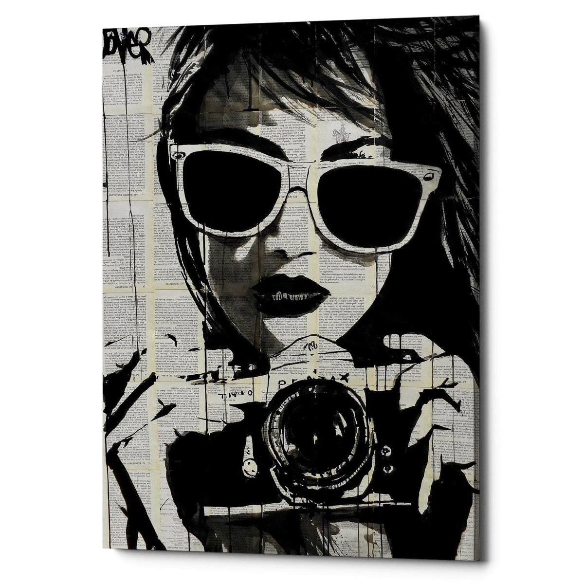 Epic Graffiti &quot;Shoot&quot; by Loui Jover, Giclee Canvas Wall Art
