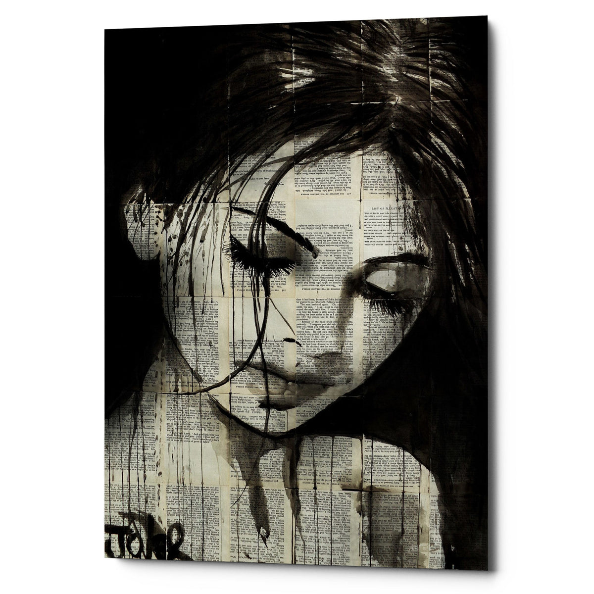 Epic Graffiti &quot;Wild Daisy&quot; by Loui Jover, Giclee Canvas Wall Art