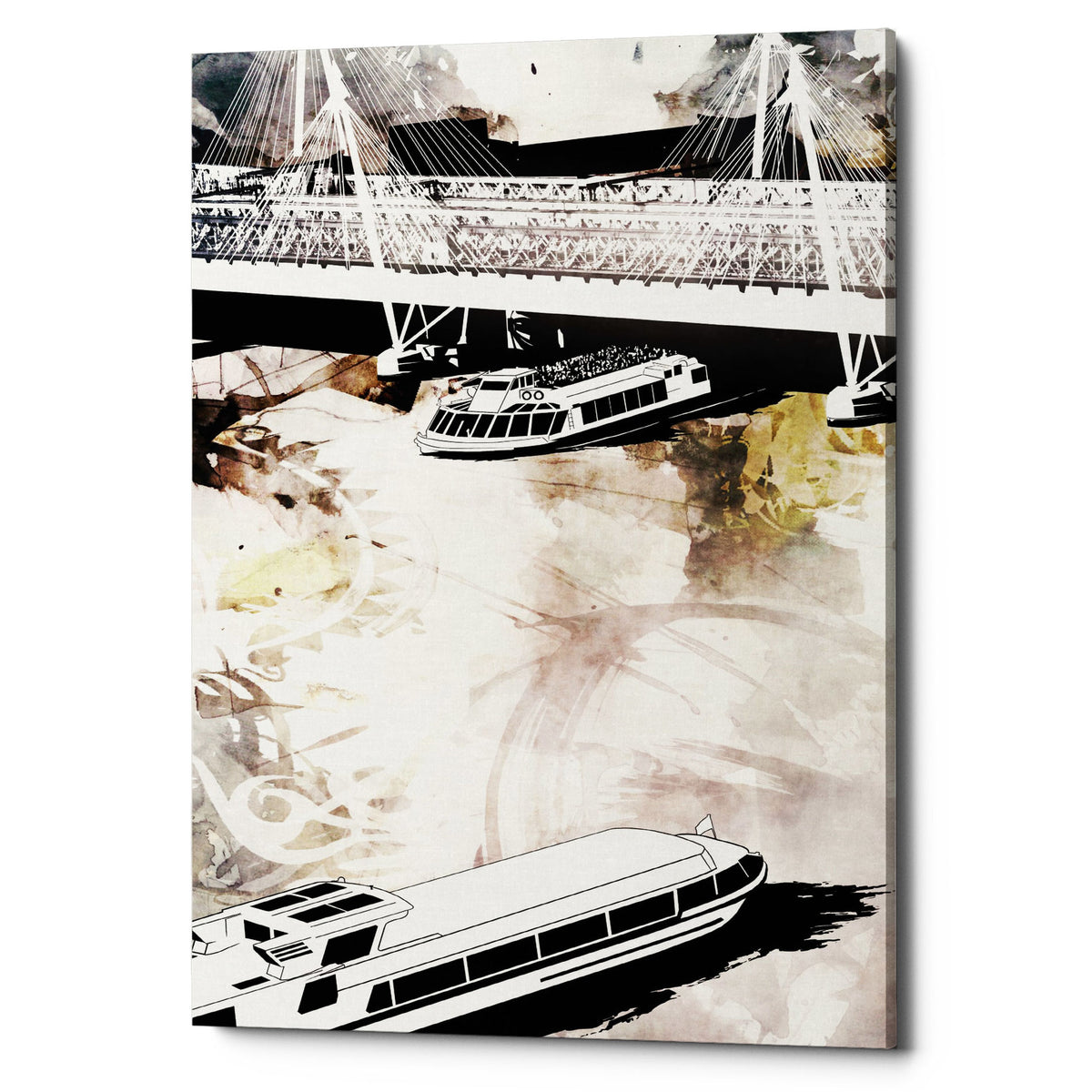 Epic Graffiti &quot;Crossing 1&quot; by Jonathan Lam, Giclee Canvas Wall Art