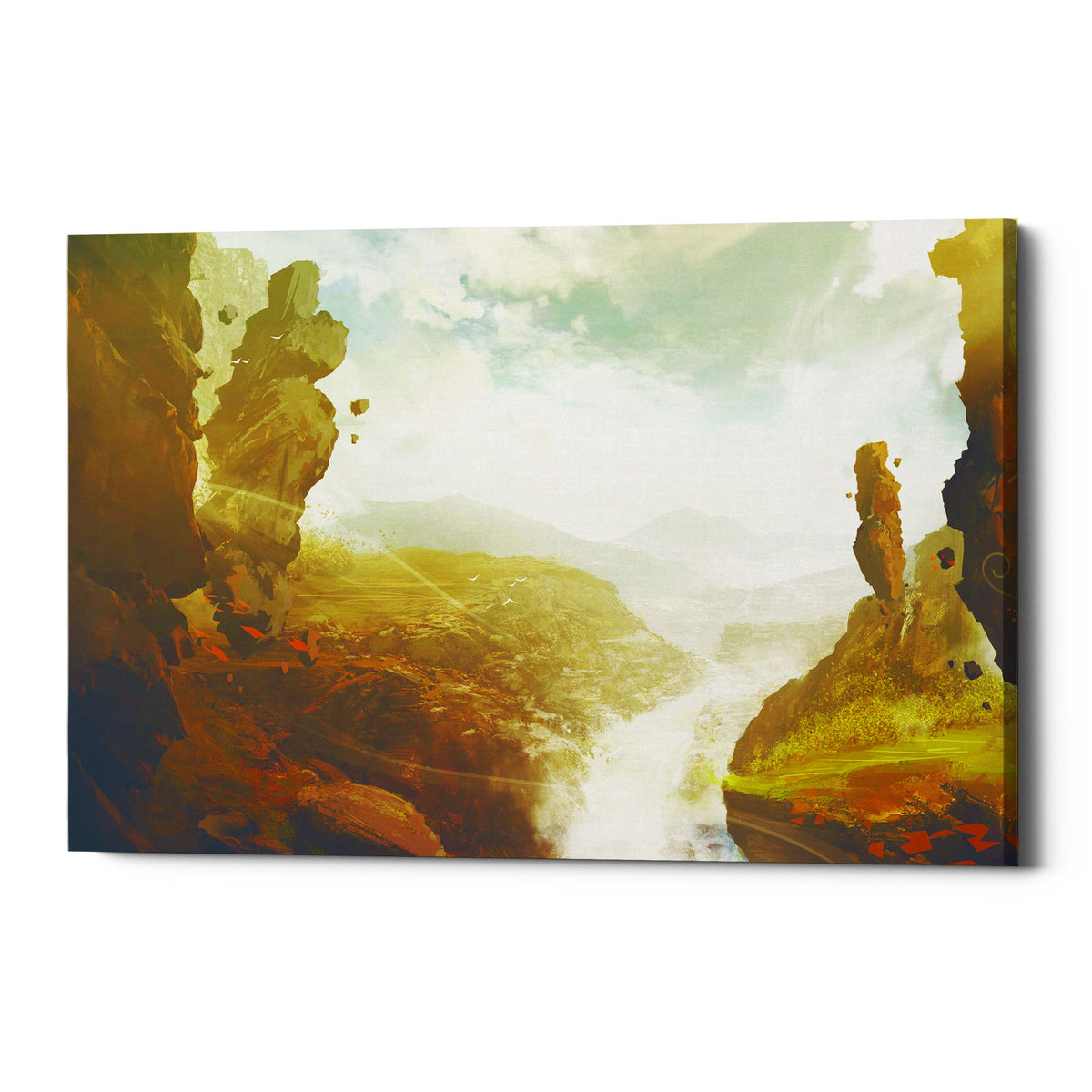 Epic Graffiti &quot;Sacred Valley&quot; by Jonathan Lam, Giclee Canvas Wall Art