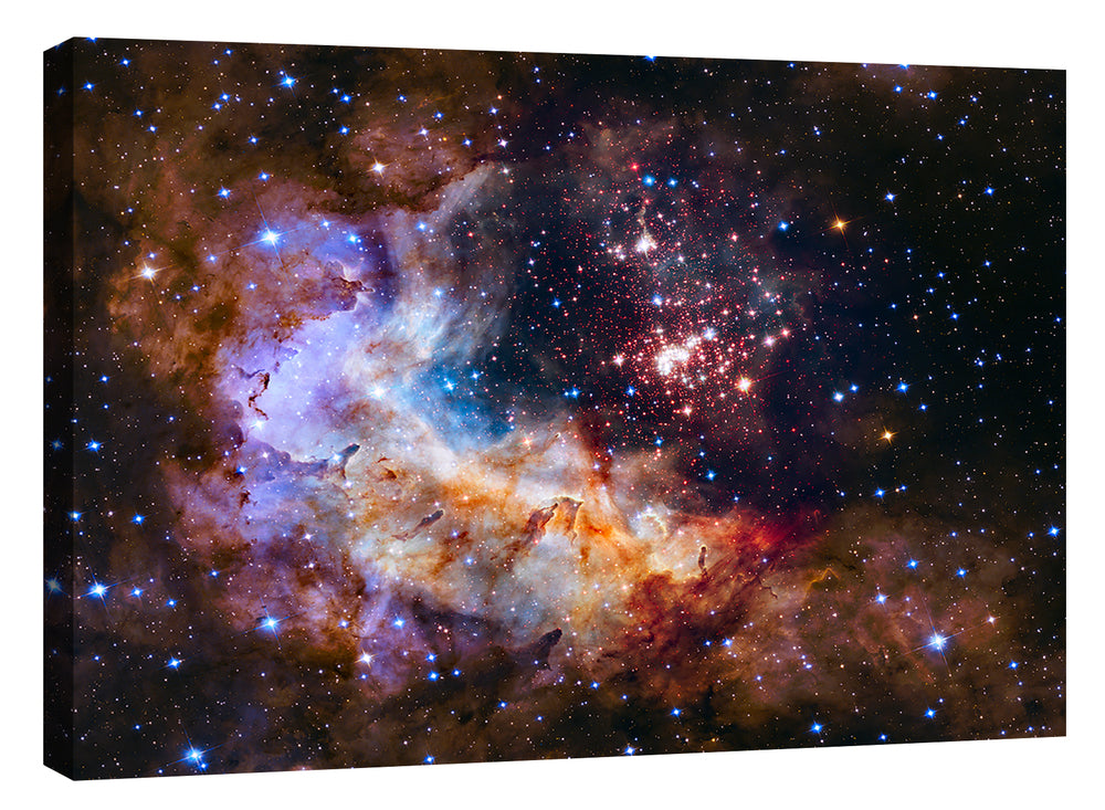 Epic Graffiti &quot;Celestial Fireworks&quot; Hubble Space Telescope Giclee Canvas Wall Art