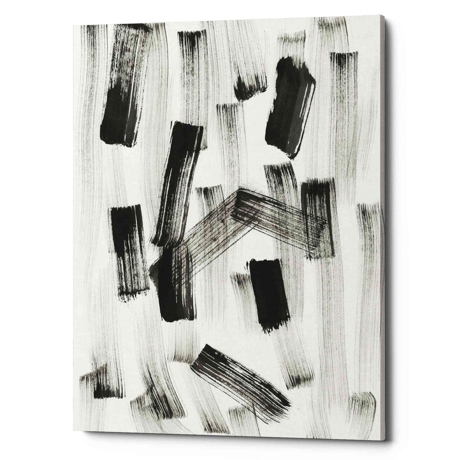 Epic Graffiti 'Black and White Strokes North' Giclee Canvas Wall Art