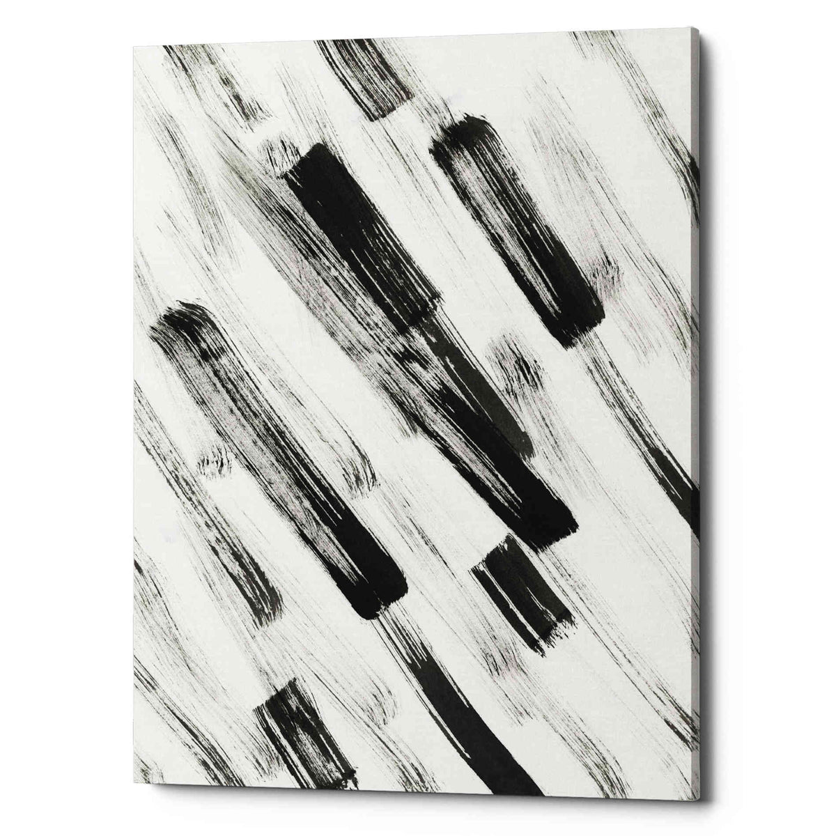 Epic Graffiti &#39;Black and White Strokes North East&#39; Giclee Canvas Wall Art