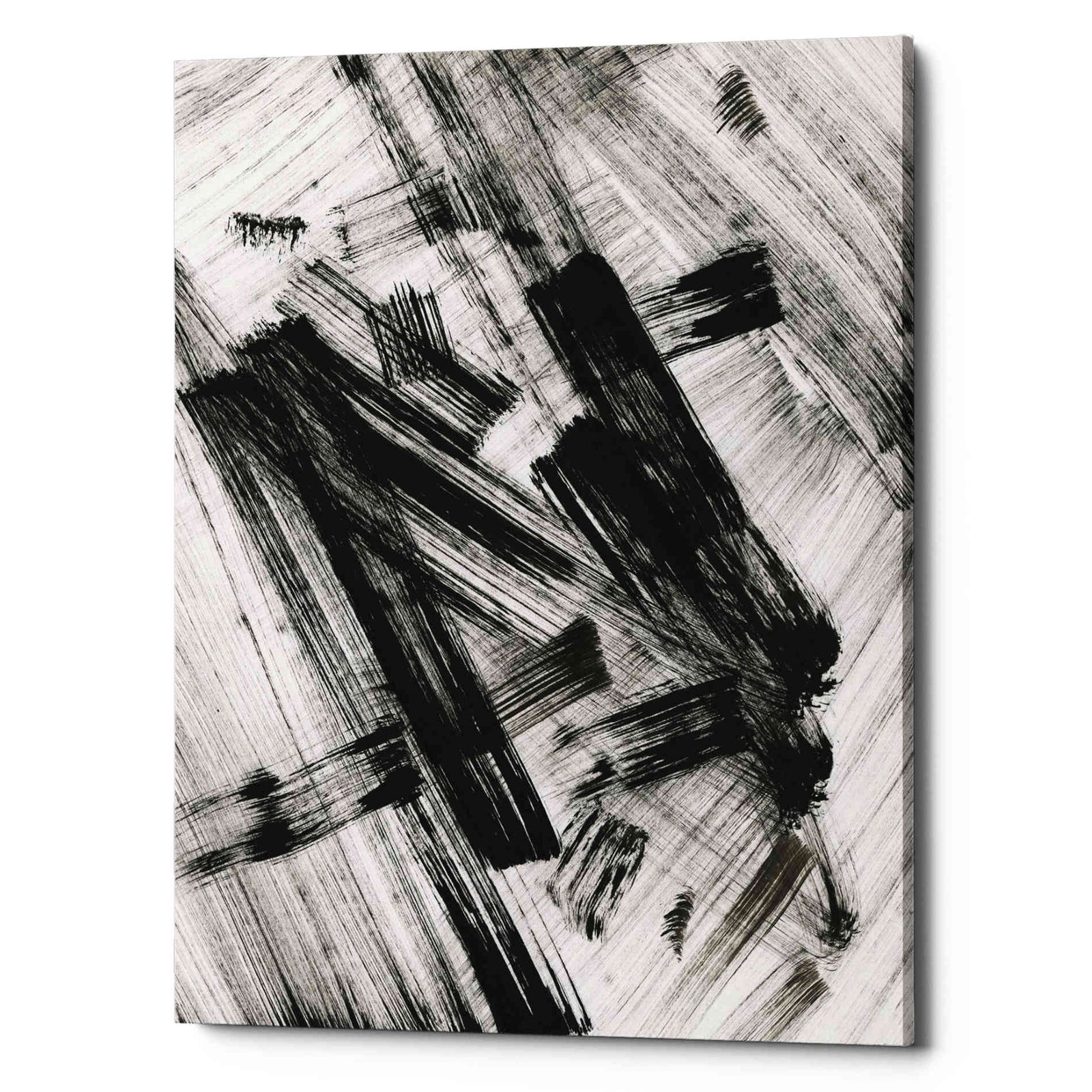 Epic Graffiti 'Black and White Strokes N' Giclee Canvas Wall Art