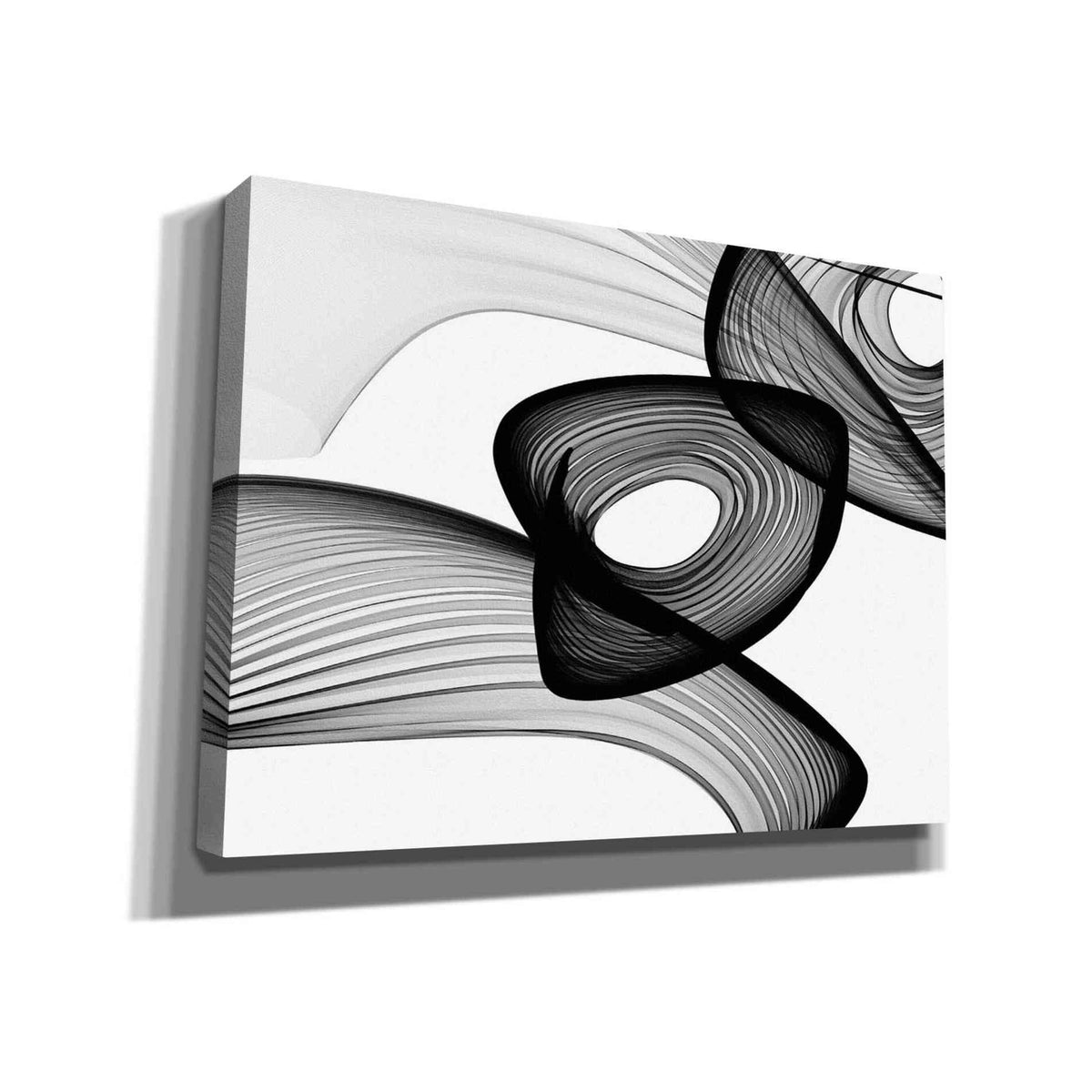 Epic Graffiti &#39;Abstract Black and White 22-16&#39; by Irena Orlov, Giclee Canvas Wall Art