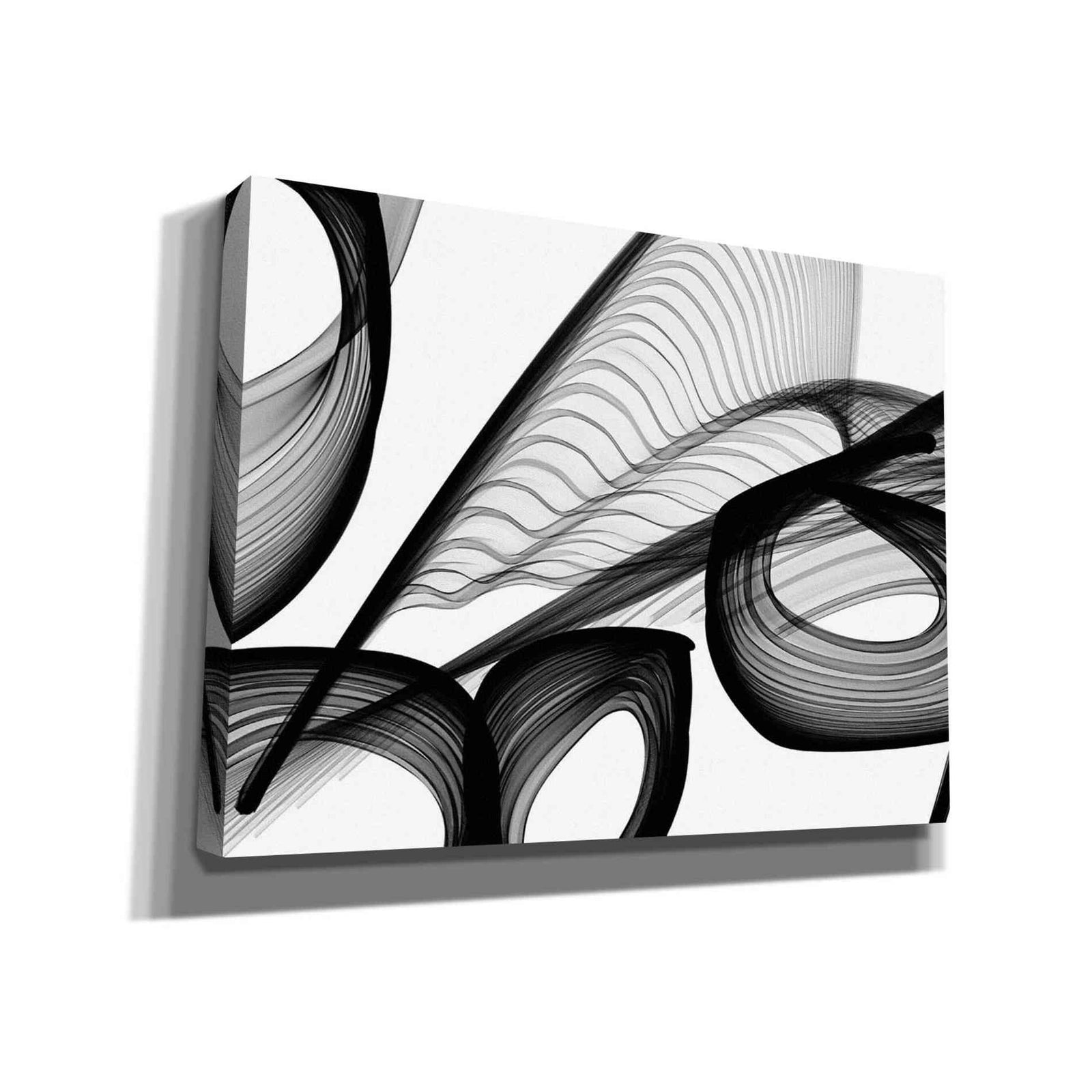 Epic Graffiti 'Abstract Black and White 22-21' by Irena Orlov, Giclee Canvas Wall Art