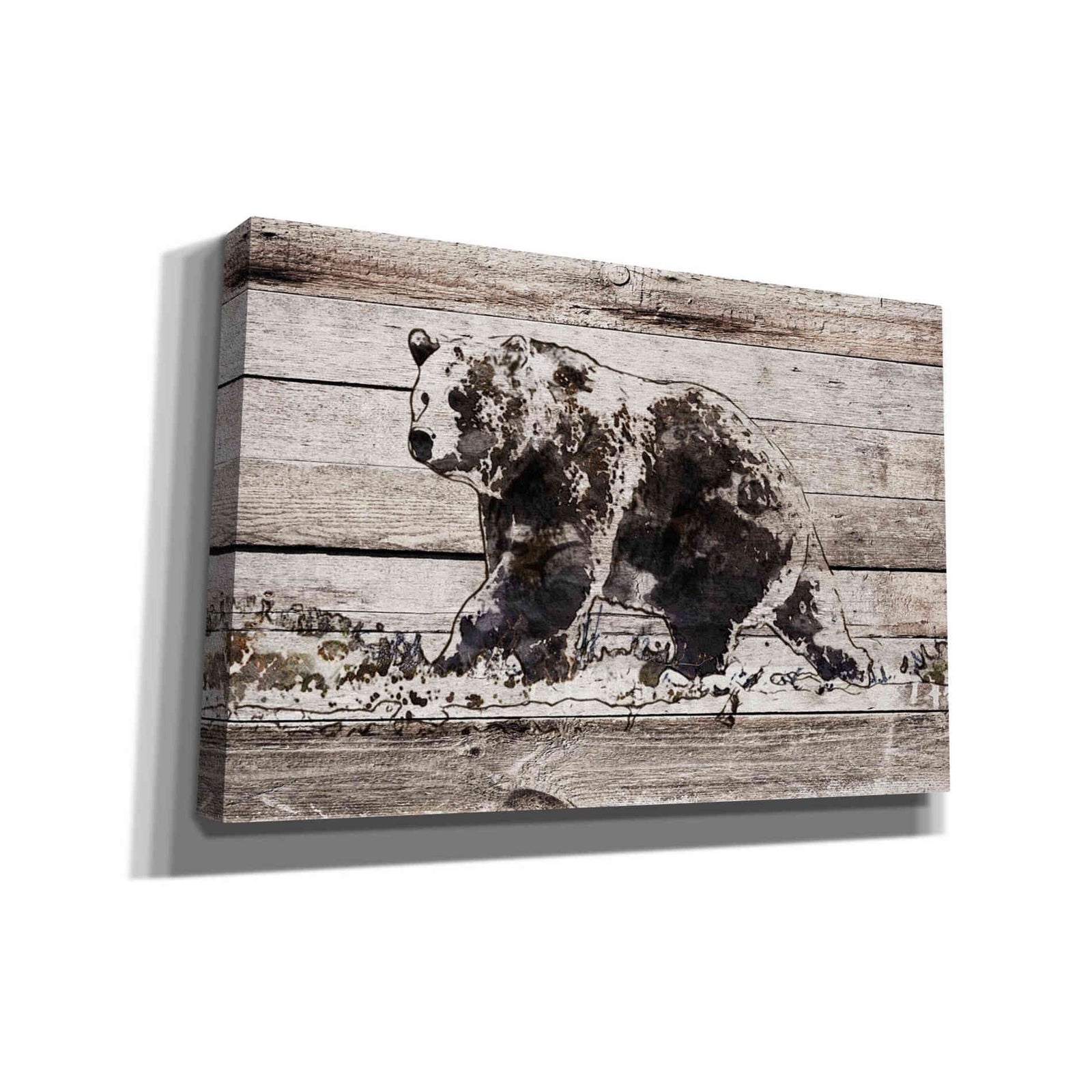 Epic Graffiti 'Black Bear 1' by Irena Orlov, Giclee Canvas Wall Art