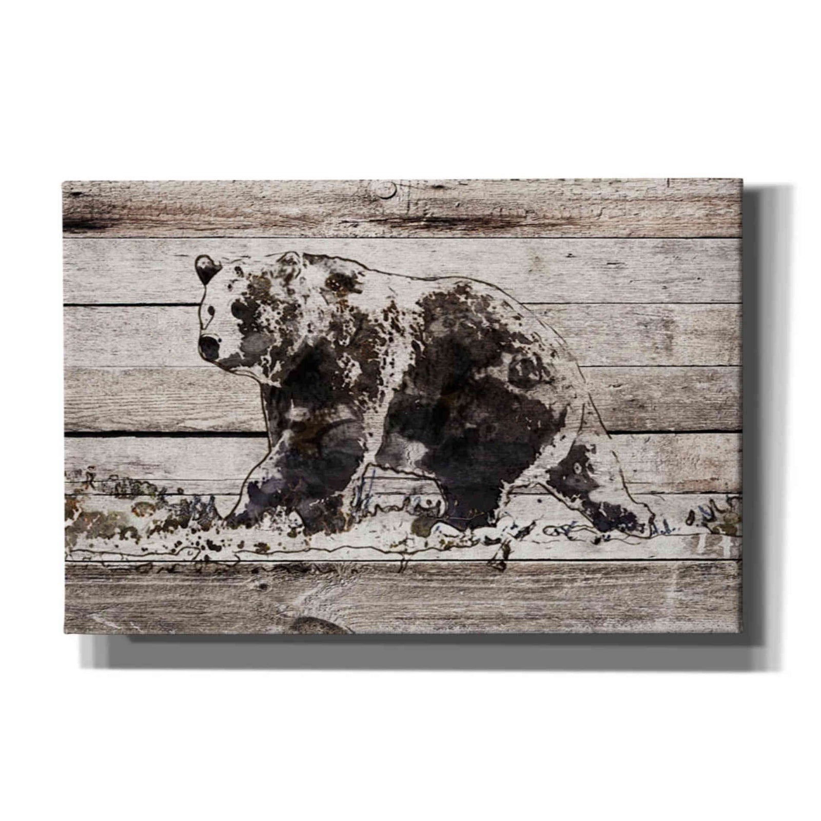 Epic Graffiti 'Black Bear 1' by Irena Orlov, Giclee Canvas Wall Art