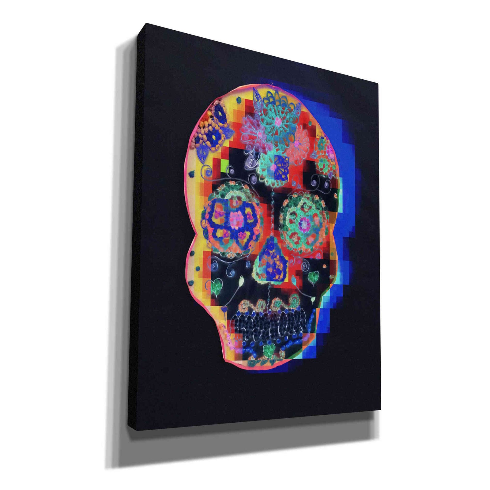 Epic Graffiti 'Colorful Skull' by Irena Orlov, Giclee Canvas Wall Art