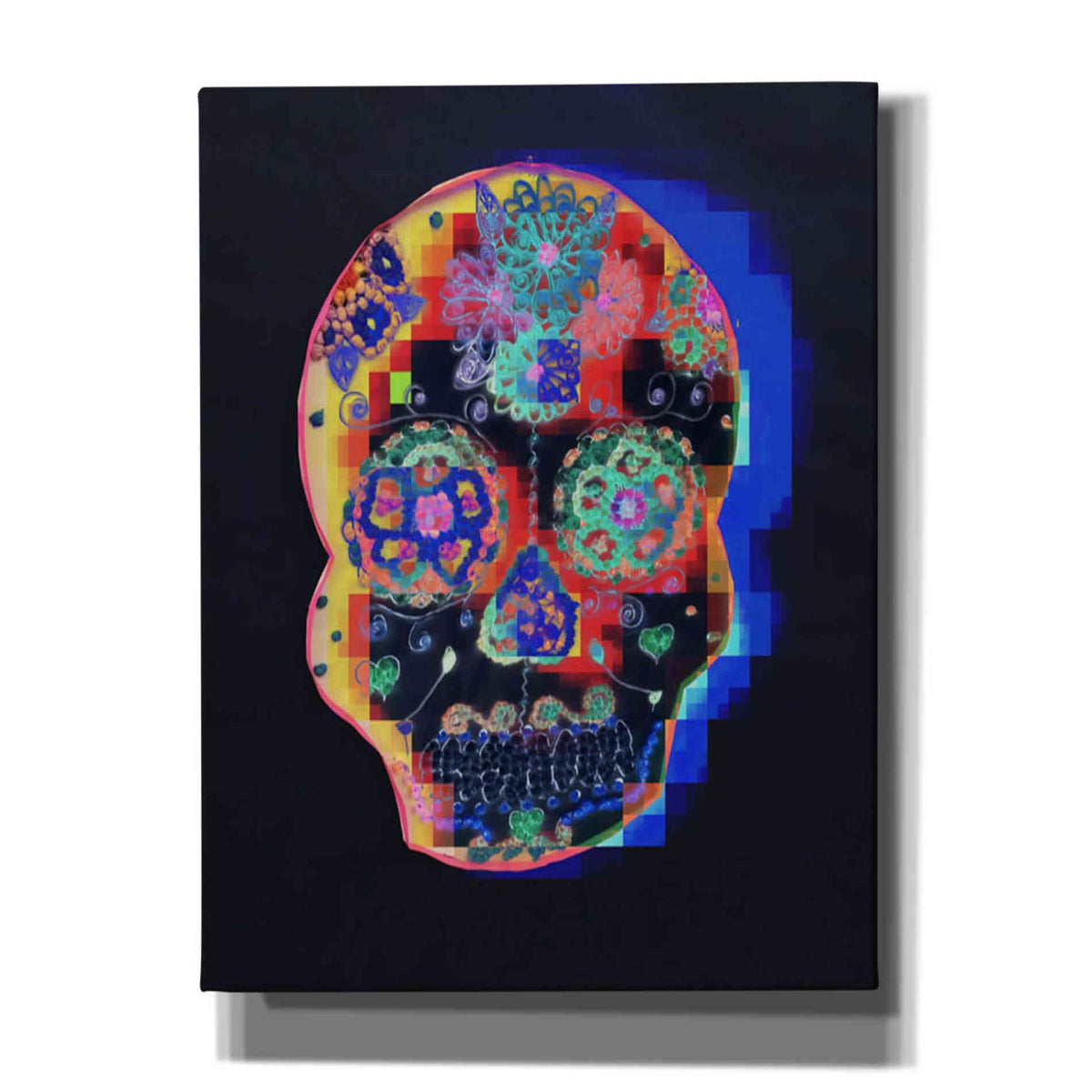 Epic Graffiti &#39;Colorful Skull&#39; by Irena Orlov, Giclee Canvas Wall Art