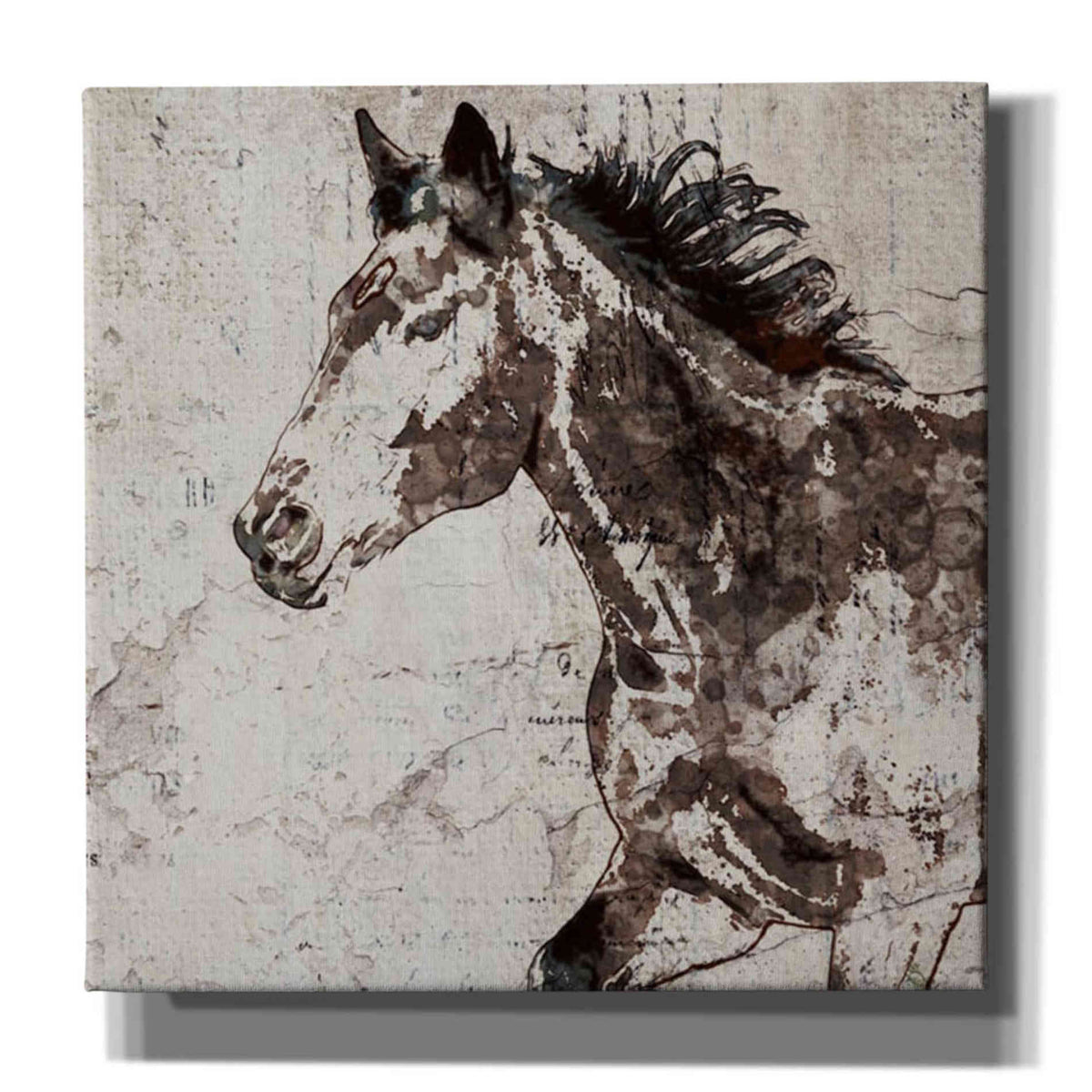 Epic Graffiti &#39;Galloping Horse 2&#39; by Irena Orlov, Giclee Canvas Wall Art
