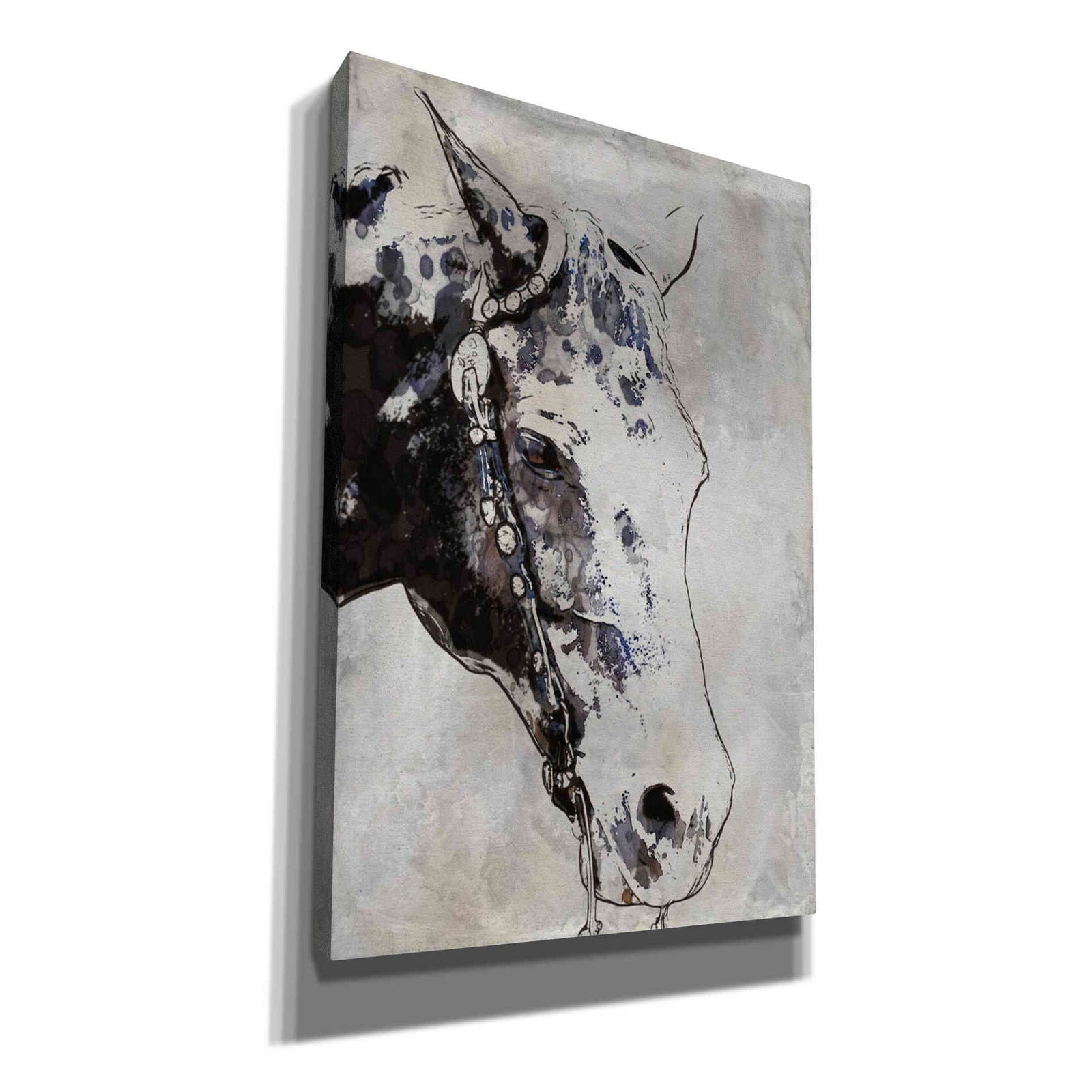Epic Graffiti 'Morgan Horse-Black Beauty' by Irena Orlov, Giclee Canvas Wall Art