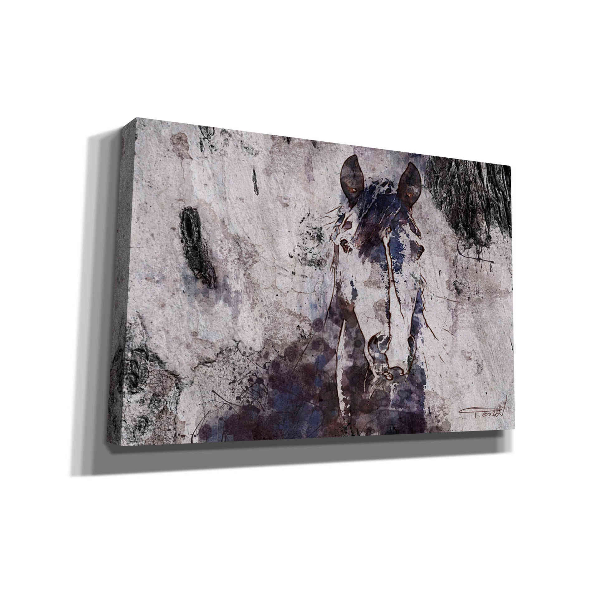 Epic Graffiti 'Mustang Horse 22' by Irena Orlov, Giclee Canvas Wall Art