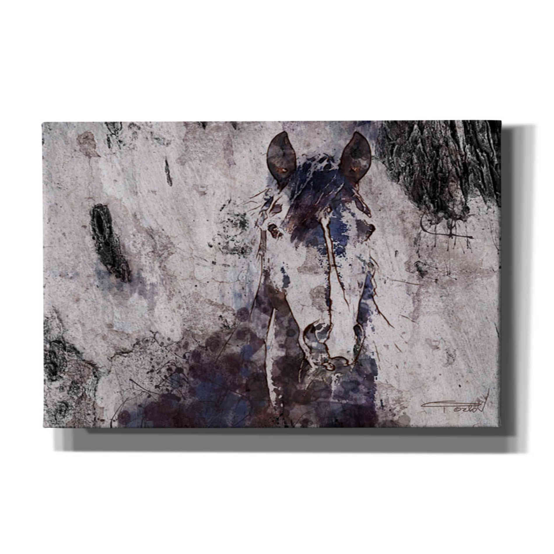 Epic Graffiti 'Mustang Horse 22' by Irena Orlov, Giclee Canvas Wall Art