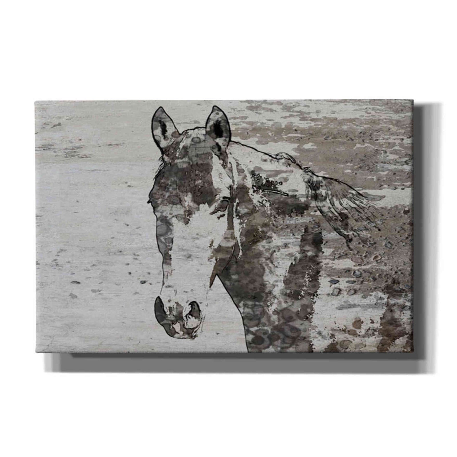 Epic Graffiti 'Portrait of a Horse' by Irena Orlov, Giclee Canvas Wall Art