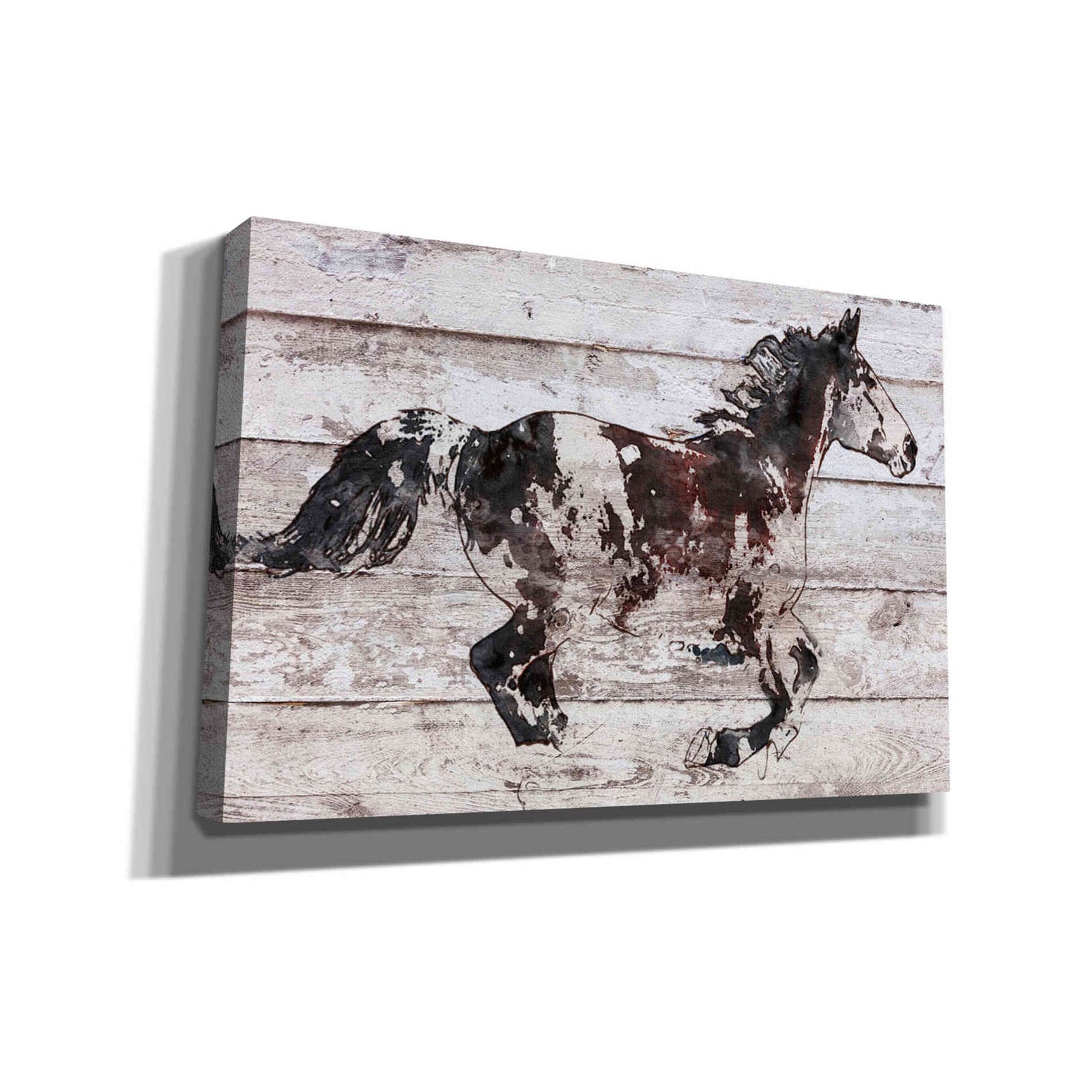 Epic Graffiti 'Running Arabian Horse' by Irena Orlov, Giclee Canvas Wall Art