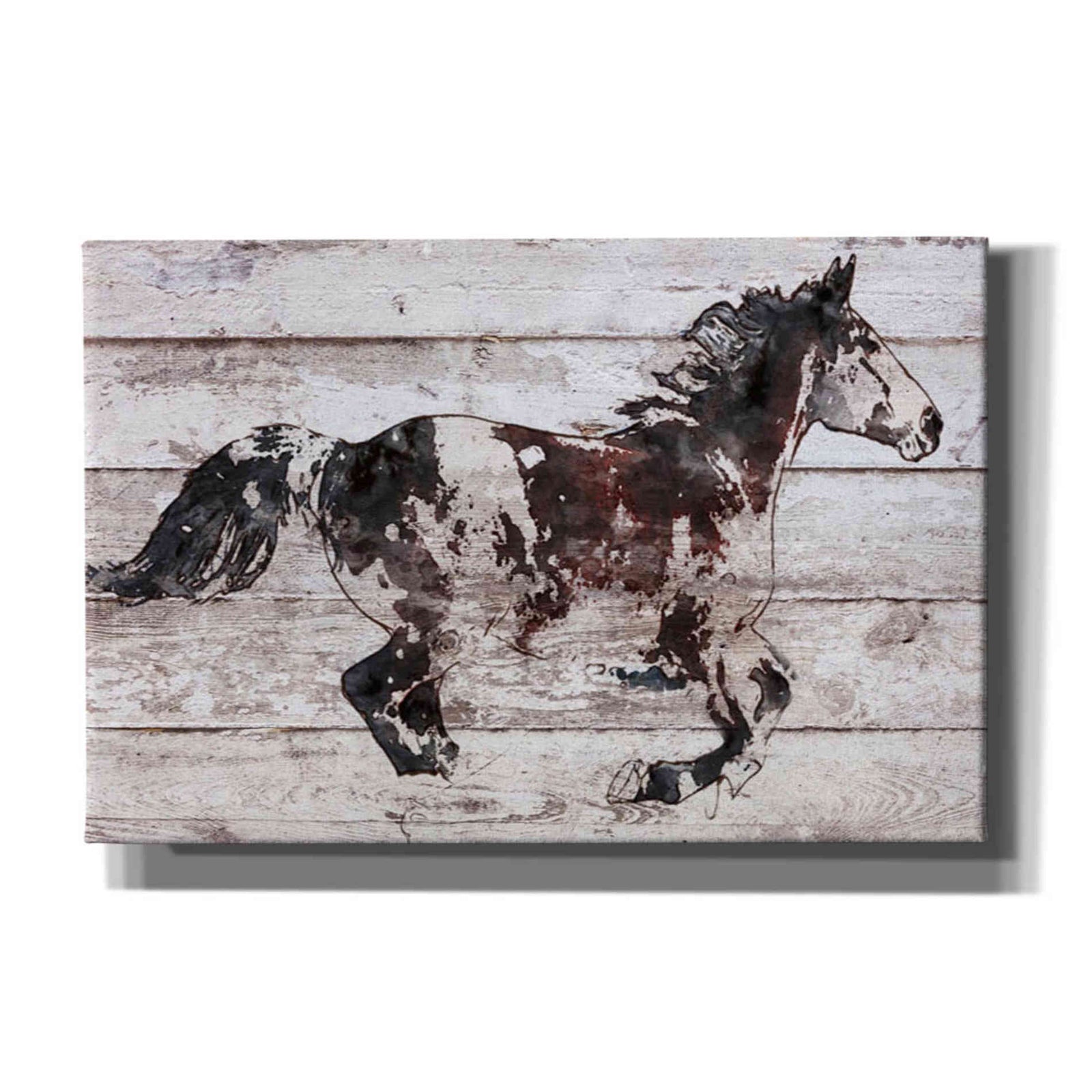 Epic Graffiti 'Running Arabian Horse' by Irena Orlov, Giclee Canvas Wall Art
