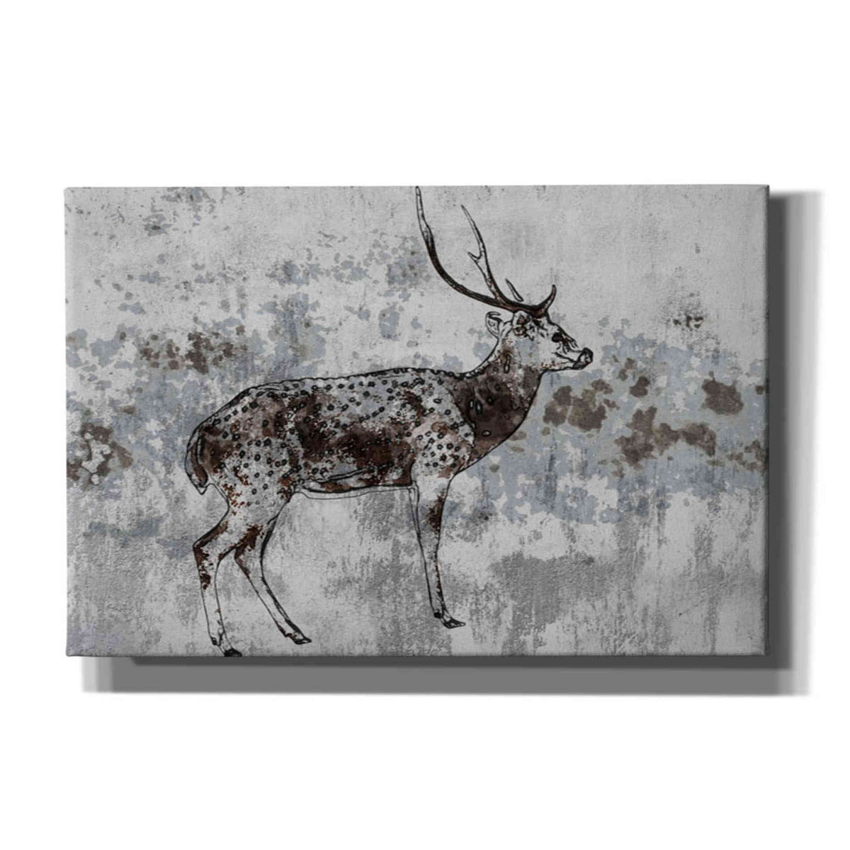Epic Graffiti &#39;Sika Deer 1&#39; by Irena Orlov, Giclee Canvas Wall Art