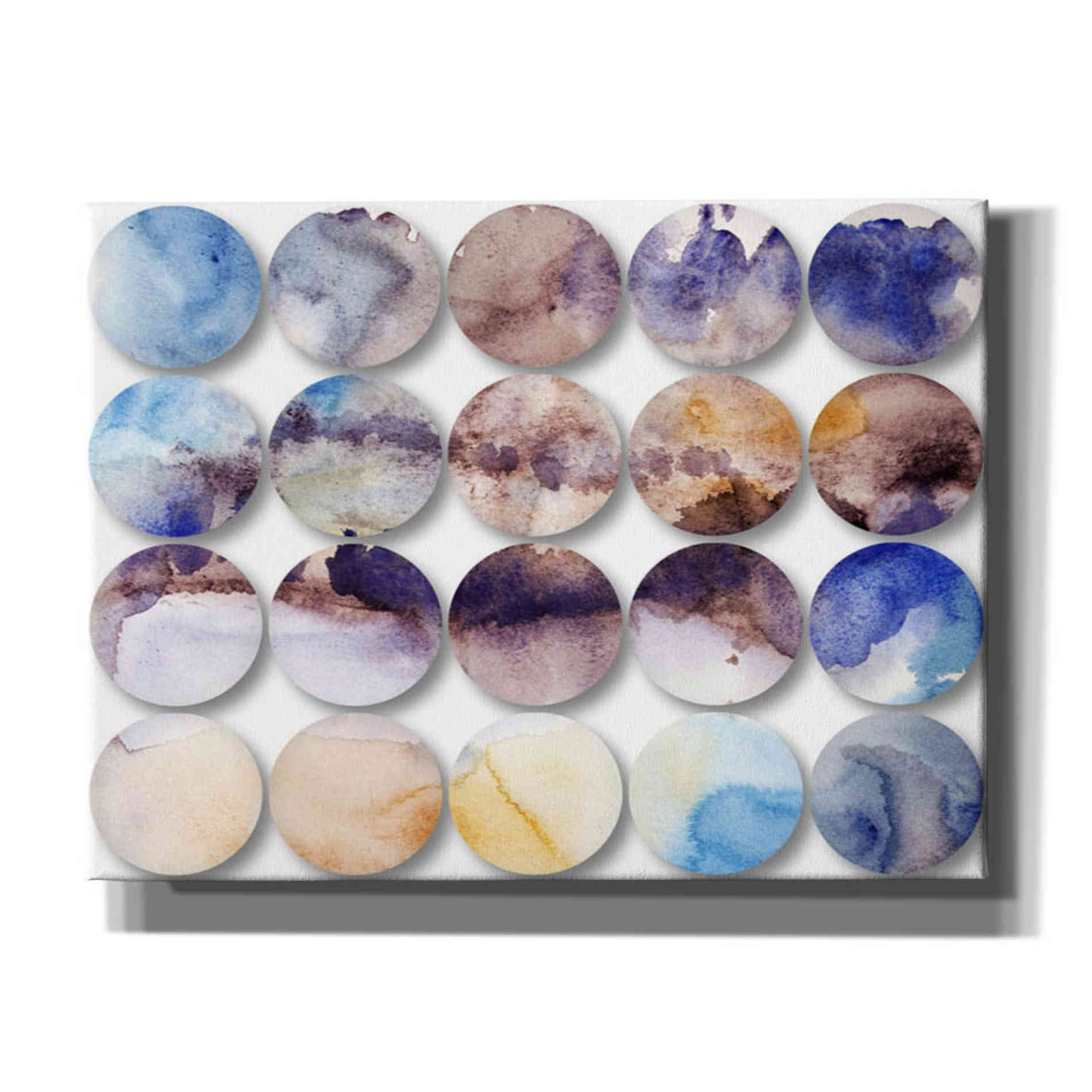 Epic Graffiti 'Watercolor Colorful Circles 4' by Irena Orlov, Giclee Canvas Wall Art