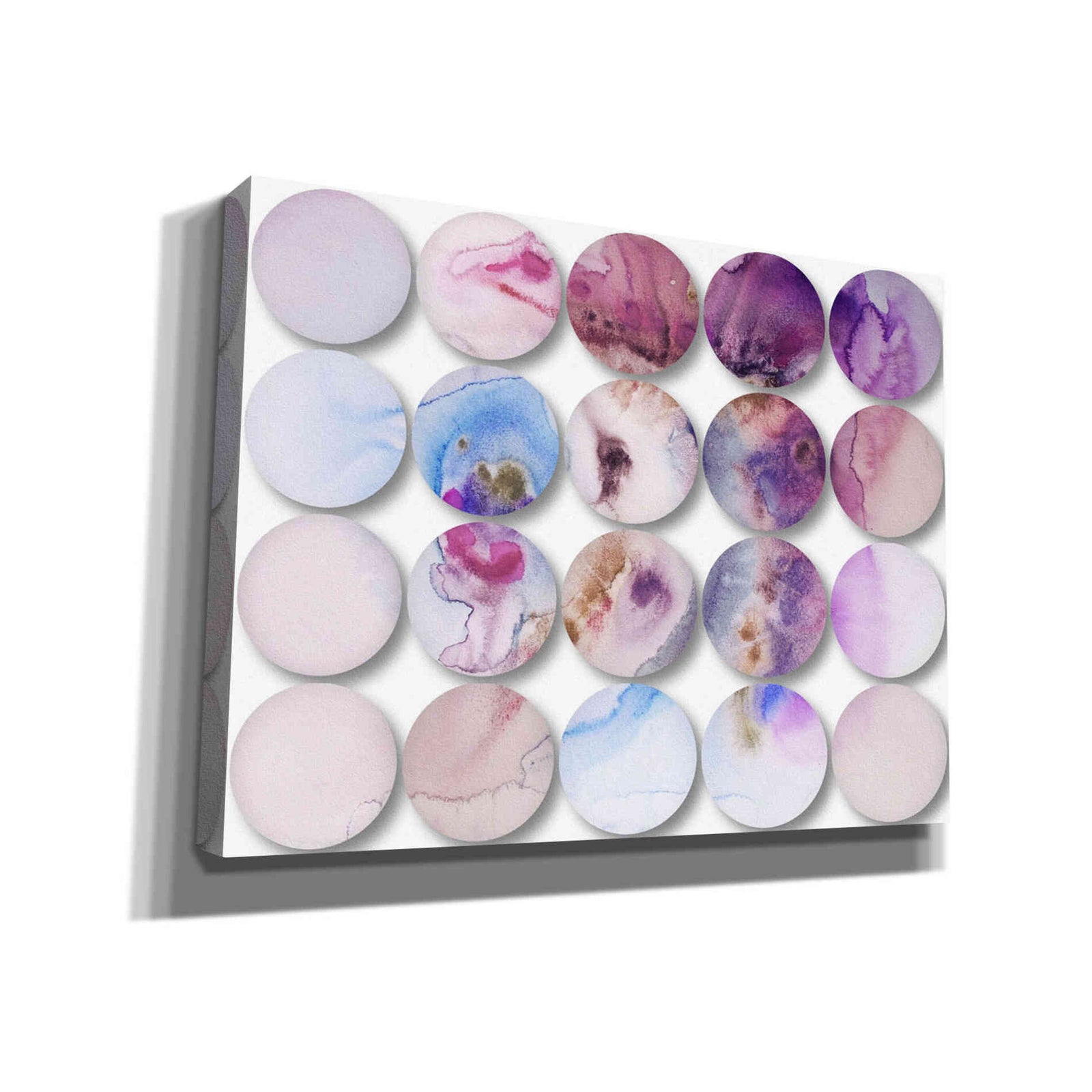 Epic Graffiti 'Watercolor Colorful Circles 6' by Irena Orlov, Giclee Canvas Wall Art