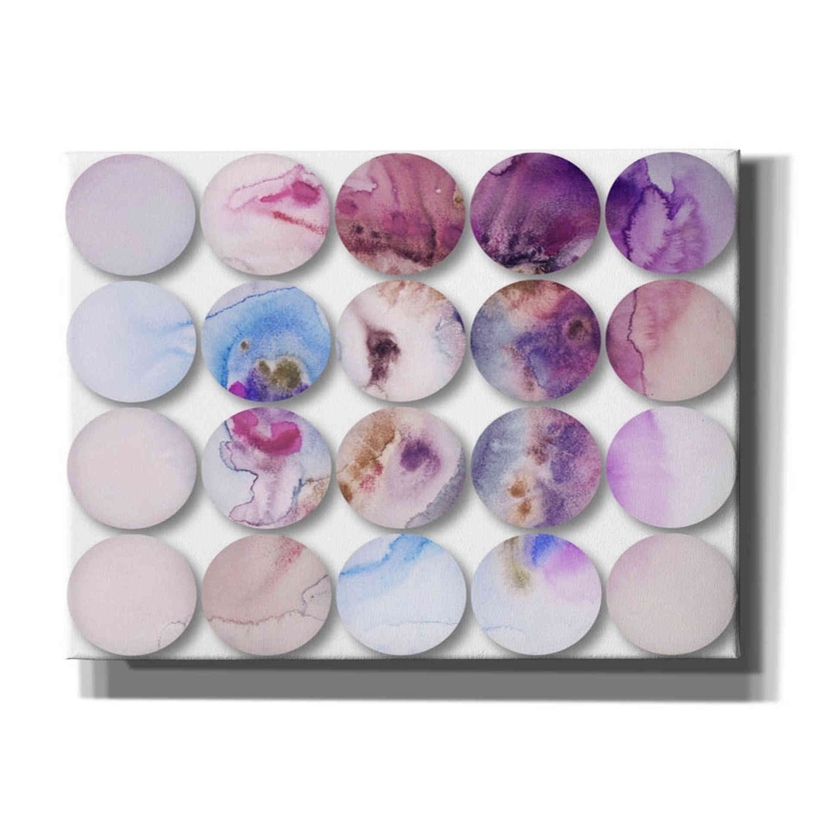 Epic Graffiti 'Watercolor Colorful Circles 6' by Irena Orlov, Giclee Canvas Wall Art