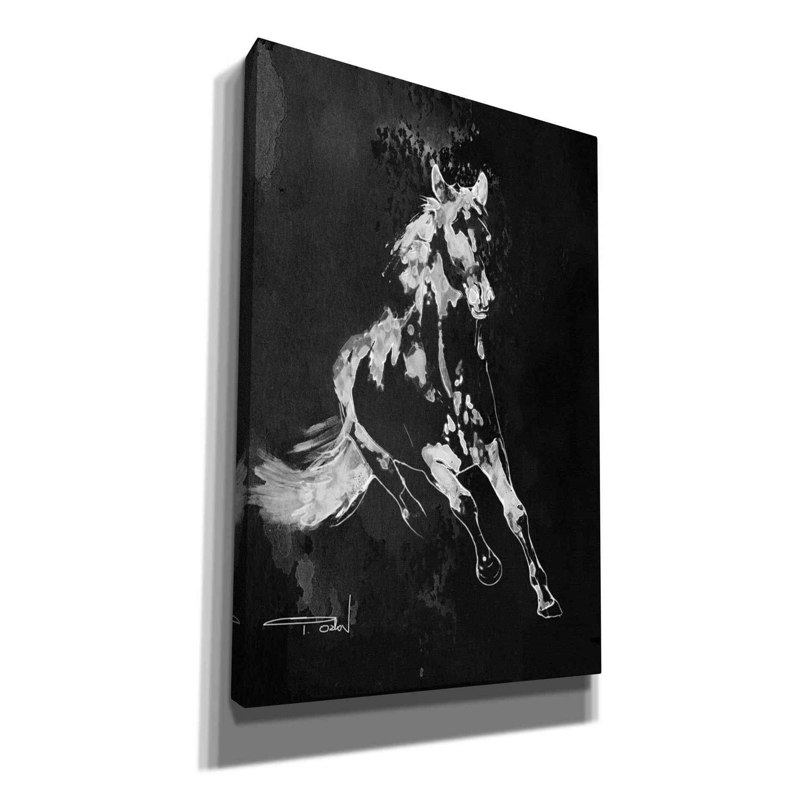 Epic Graffiti 'Wild Running Horse 2' by Irena Orlov, Giclee Canvas Wall Art