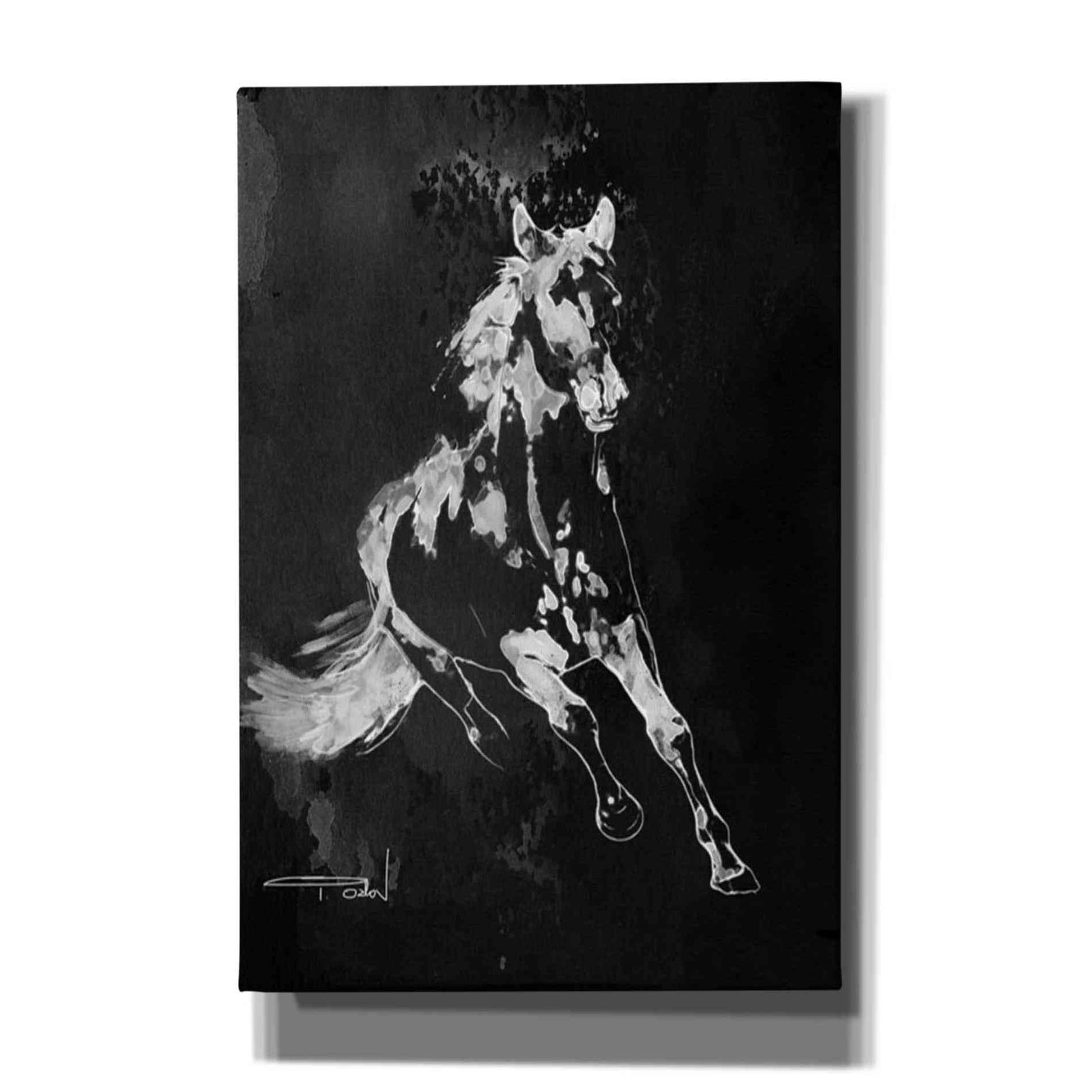 Epic Graffiti 'Wild Running Horse 2' by Irena Orlov, Giclee Canvas Wall Art