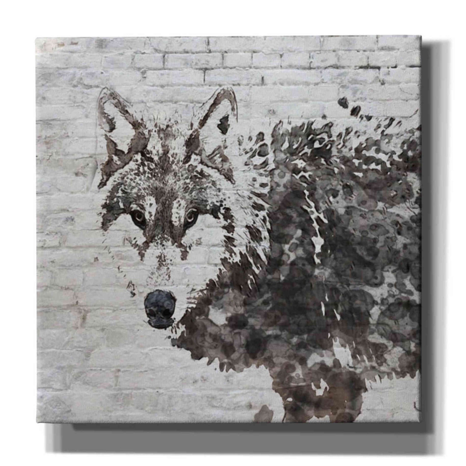 Epic Graffiti 'Lone Wolf' by Irena Orlov, Giclee Canvas Wall Art