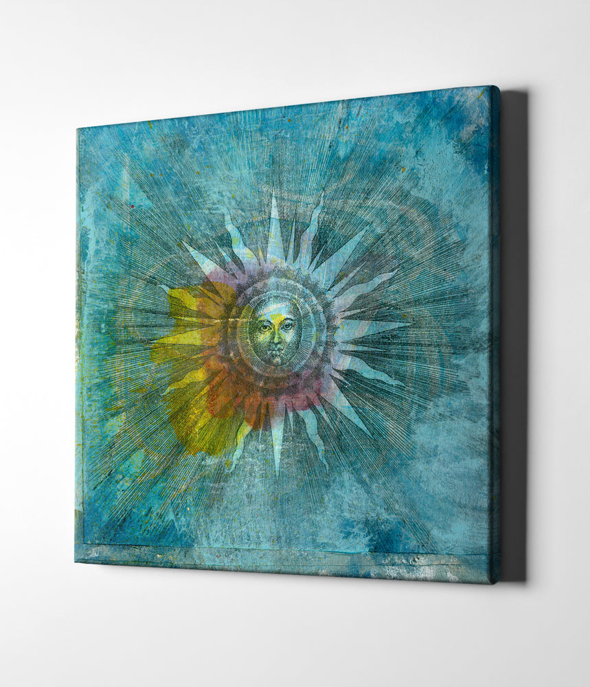 Epic Graffiti &quot;Ancient Sun&quot; by Elena Ray Giclee Canvas Wall Art