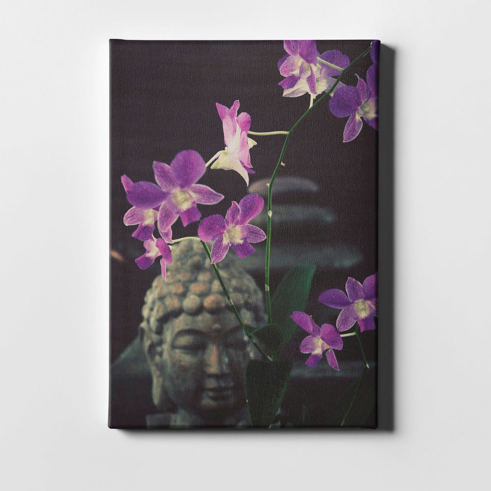 Epic Graffiti &quot;Zen Purple Orchids&quot; by Elena Ray Giclee Canvas Wall Art