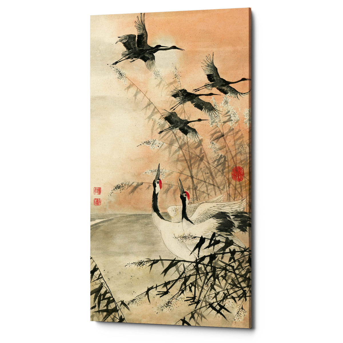 Epic Graffiti &quot;Meet At Sunrise&quot; by River Han, Giclee Canvas Wall Art