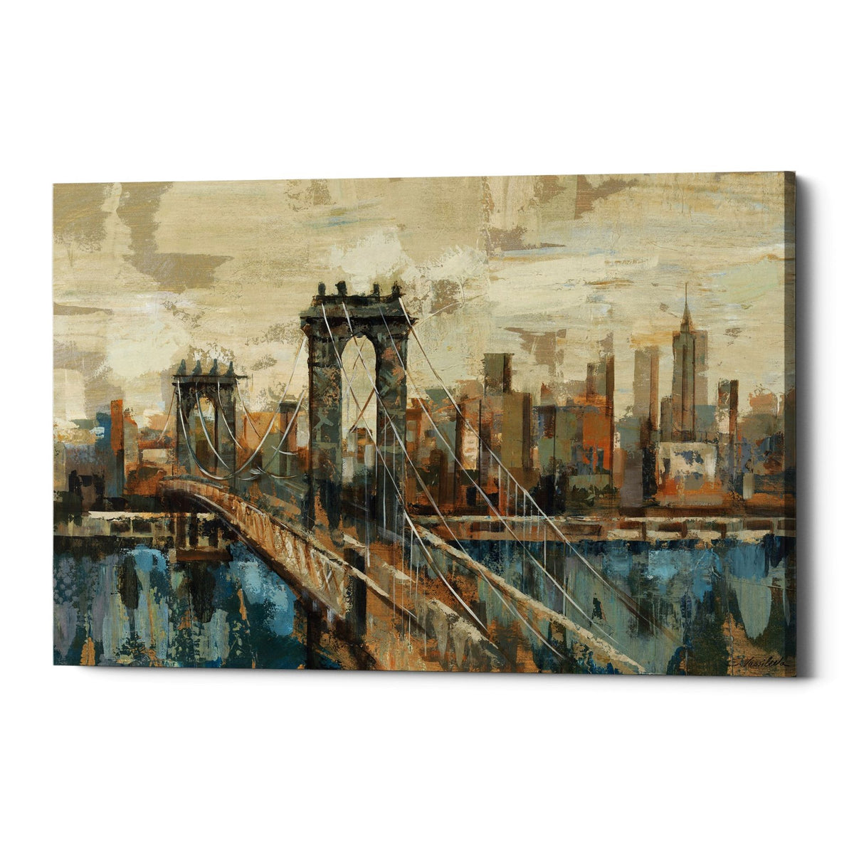 Epic Graffiti &quot;New York View&quot; by Silvia Vassileva, Giclee Canvas Wall Art