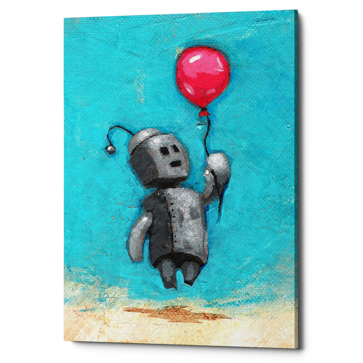Epic Graffiti &quot;Bot Balloon&quot; by Craig Snodgrass, Giclee Canvas Wall Art