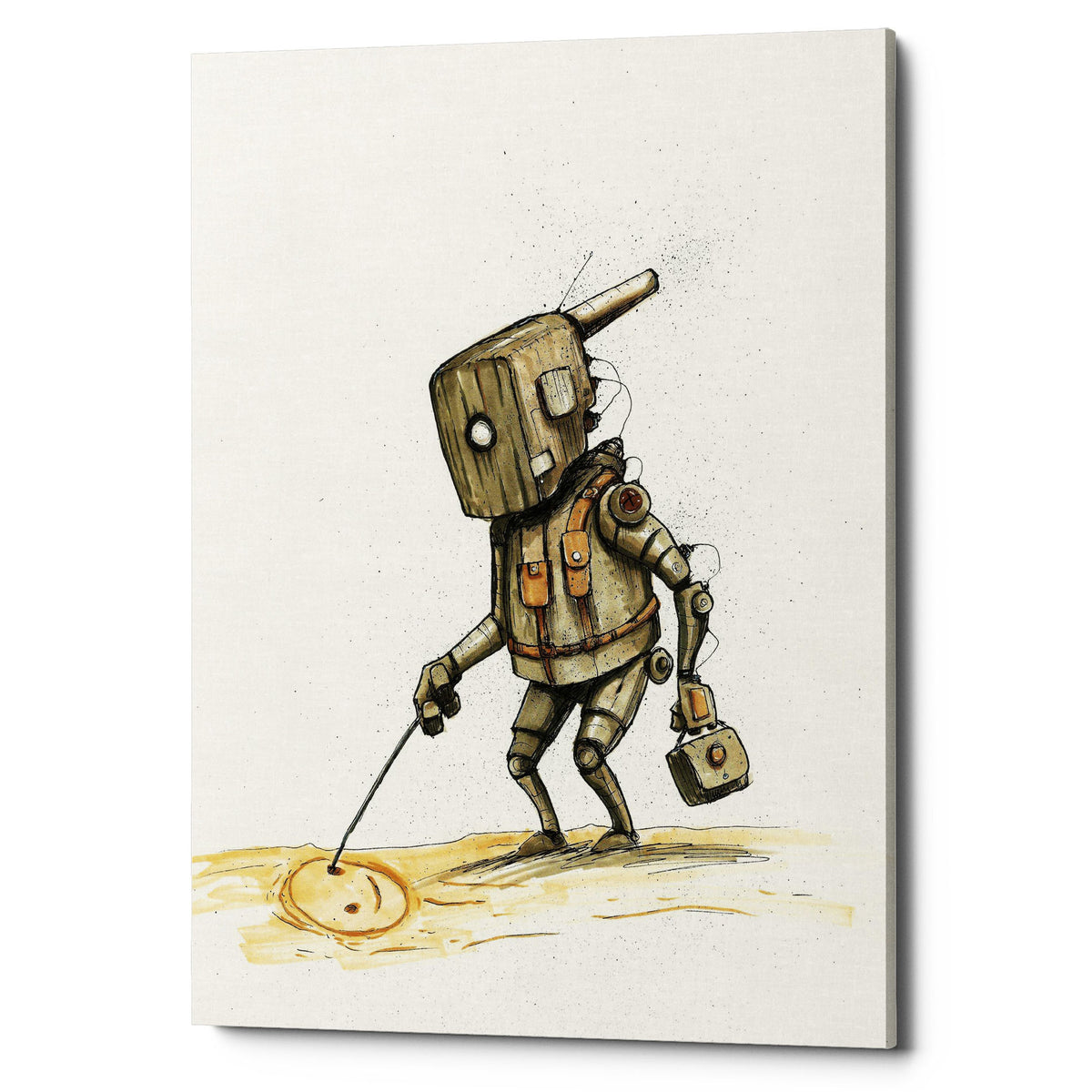Epic Graffiti &quot;Ink Bot 3.0&quot; by Craig Snodgrass, Giclee Canvas Wall Art