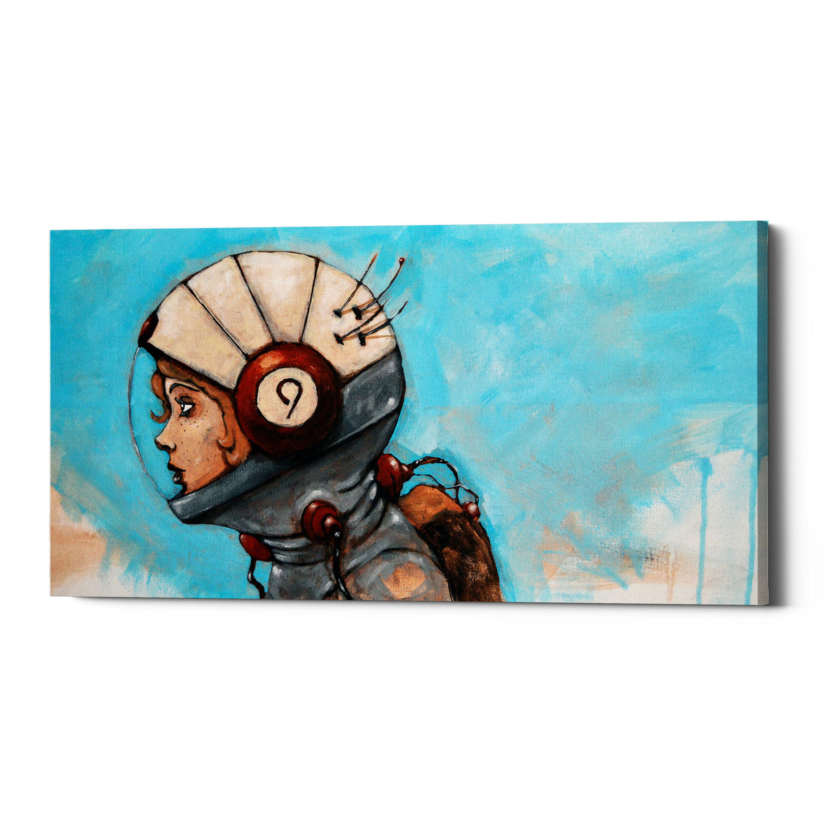 Epic Graffiti &quot;Rosie The Rocketeer&quot; by Craig Snodgrass, Giclee Canvas Wall Art