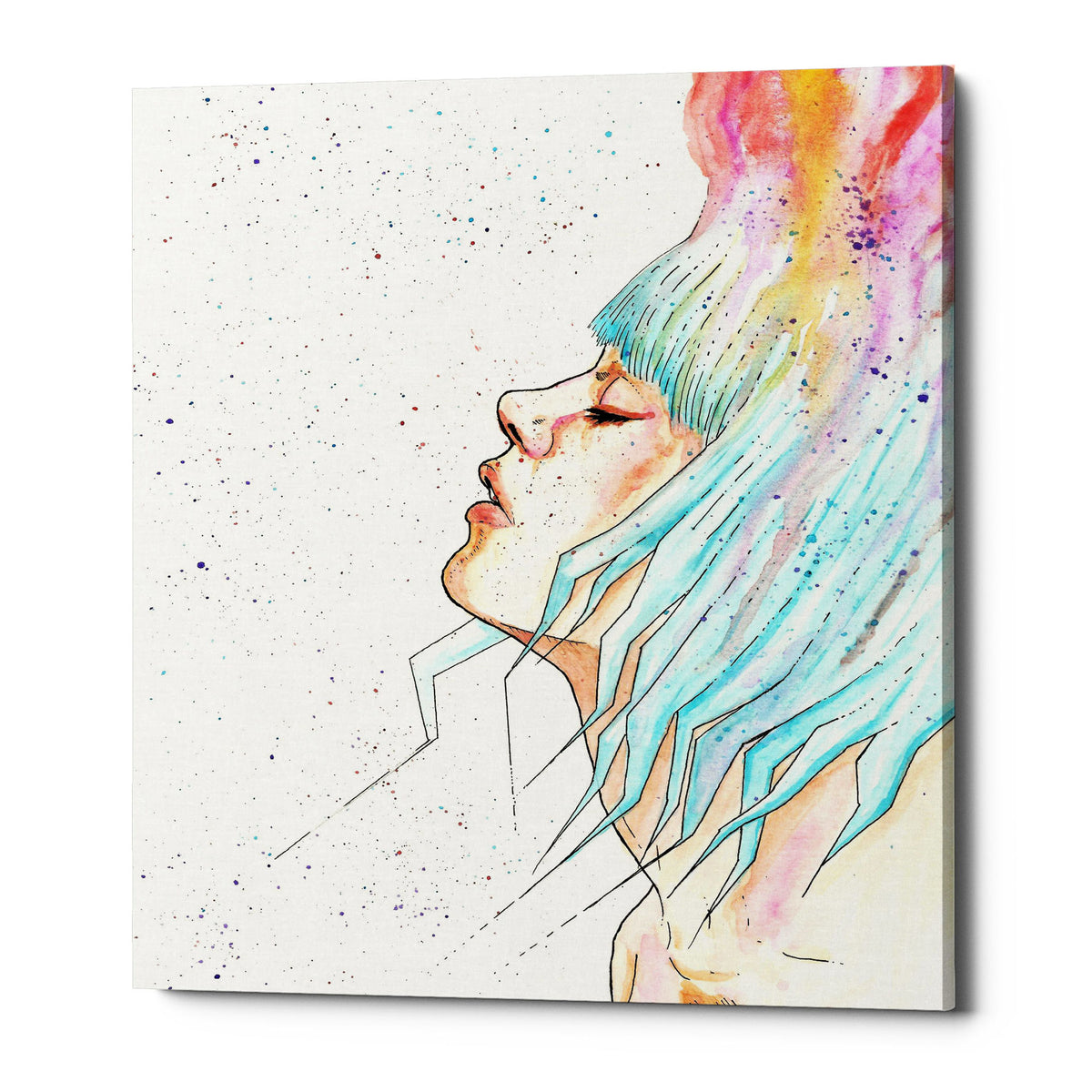 Epic Graffiti &quot;Space Queen Rebirth&quot; by Craig Snodgrass, Giclee Canvas Wall Art